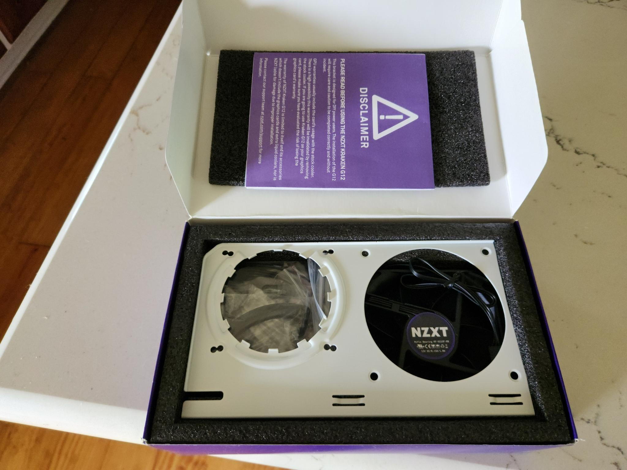 NLA NEW/OPEN BOX NZXT Kraken G12 GPU mounting kit