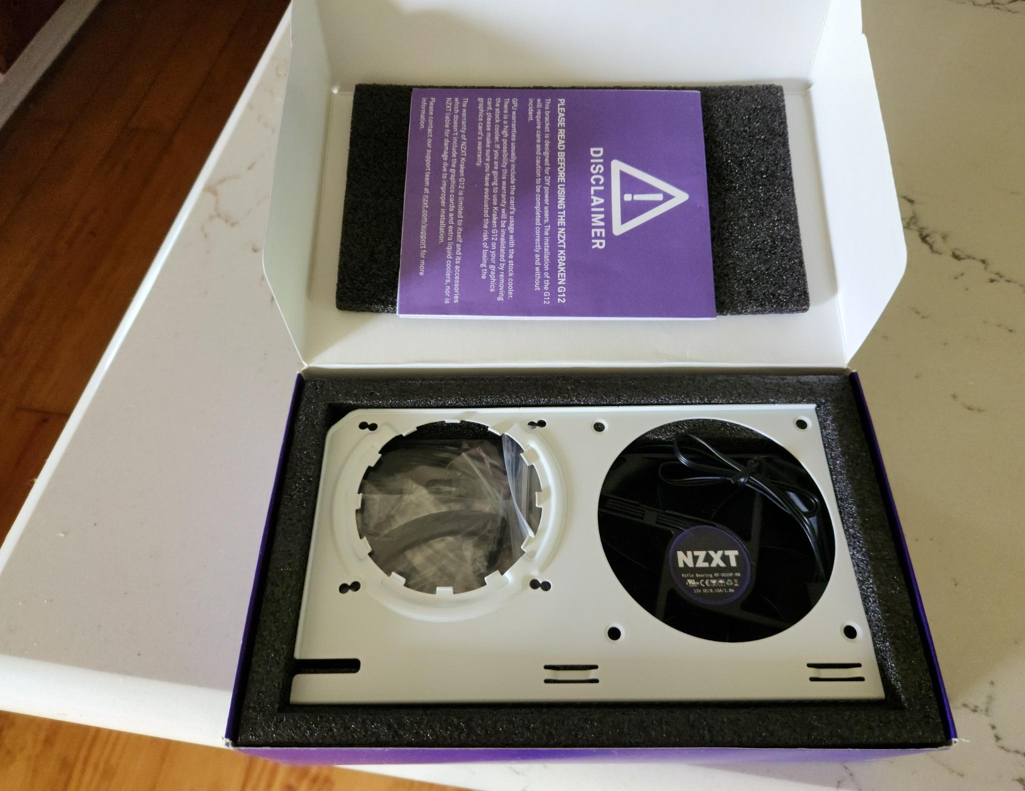 NLA NEW/OPEN BOX NZXT Kraken G12 GPU mounting kit