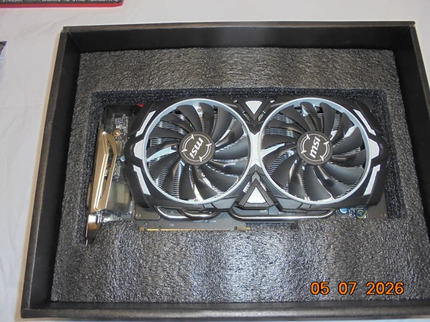 MSI ARMOR OC GeForce GTX 1070/Great Working Condition/Low Runtime