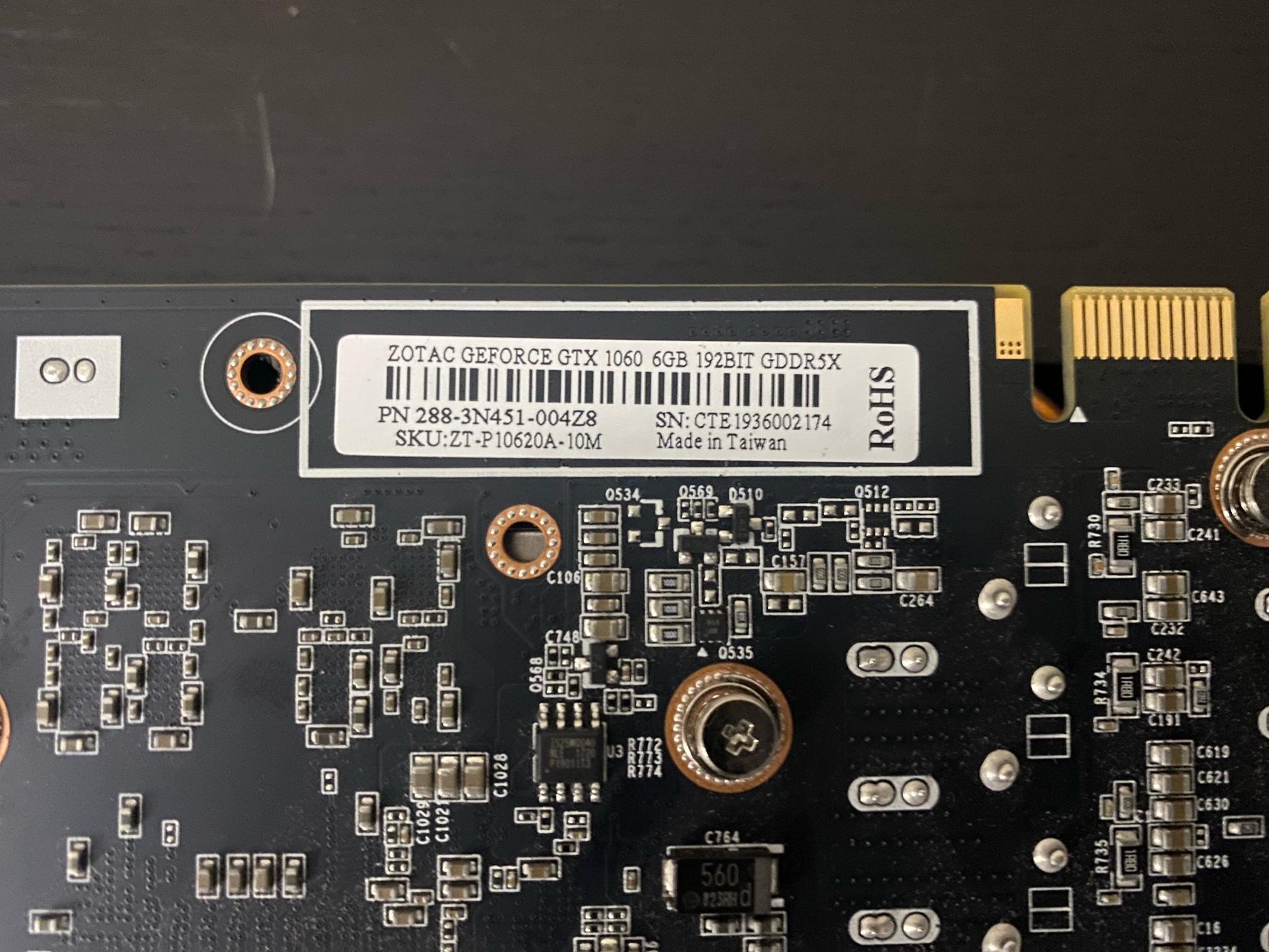 Zotac 1060 6GB