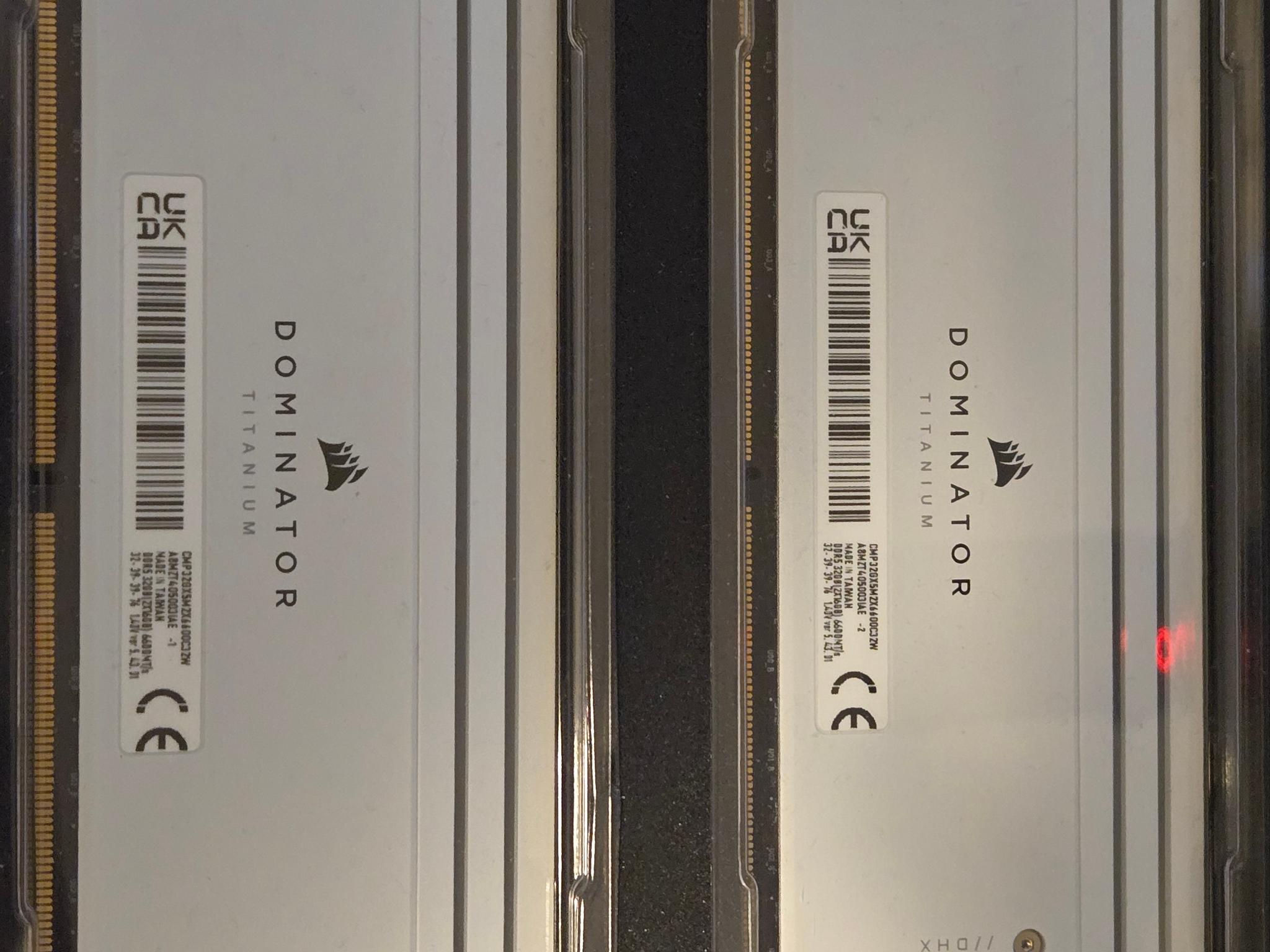 Corsair Dominator Titanium DDR5 32GB (2x16) 6600Mhz 32-39-39-76