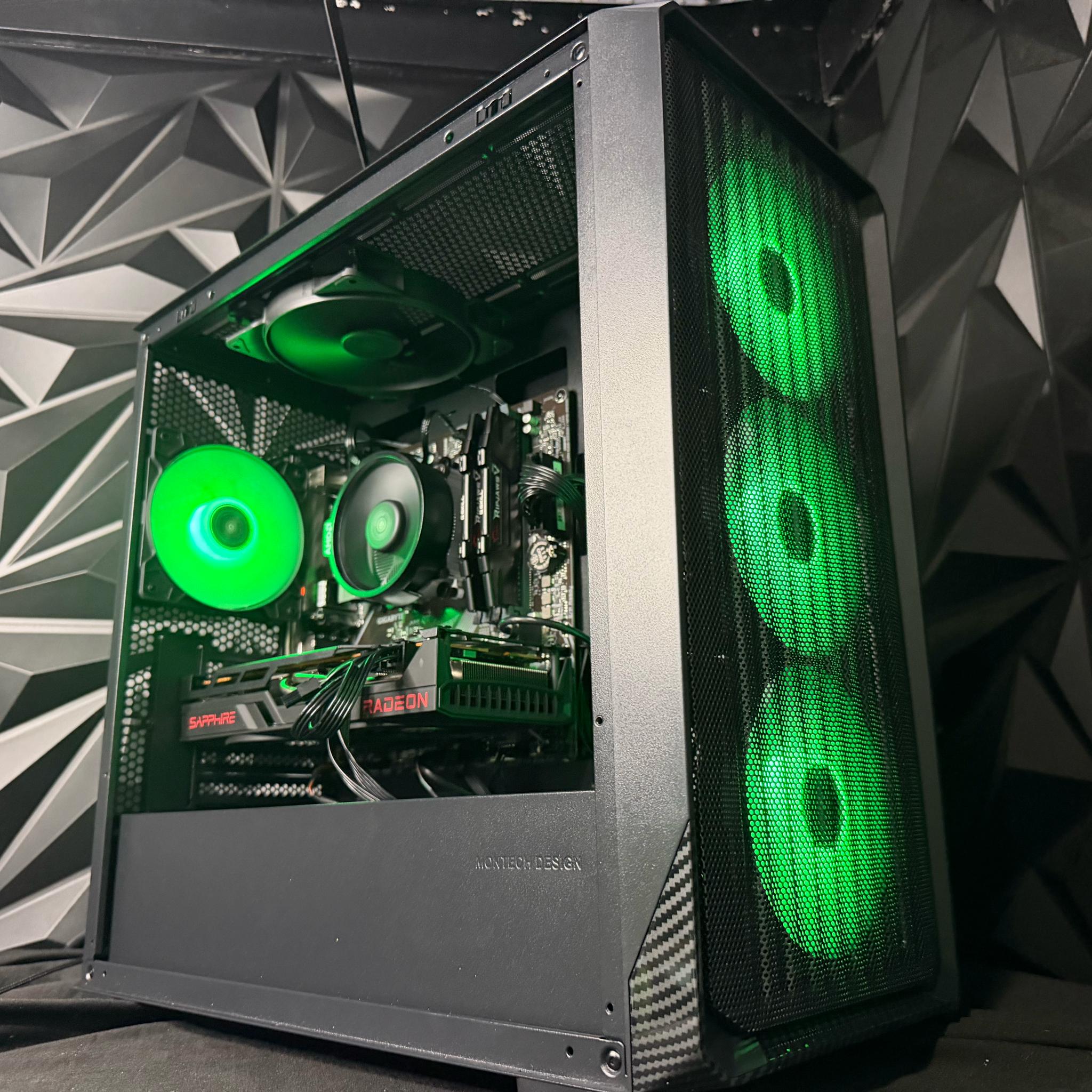 🖤⚡ DARK FIBER ⚡🖤Ryzen 5 5500| RX 6700XT 12 GB | 16 GB DDR4| 512 NVMe| 650W PSU