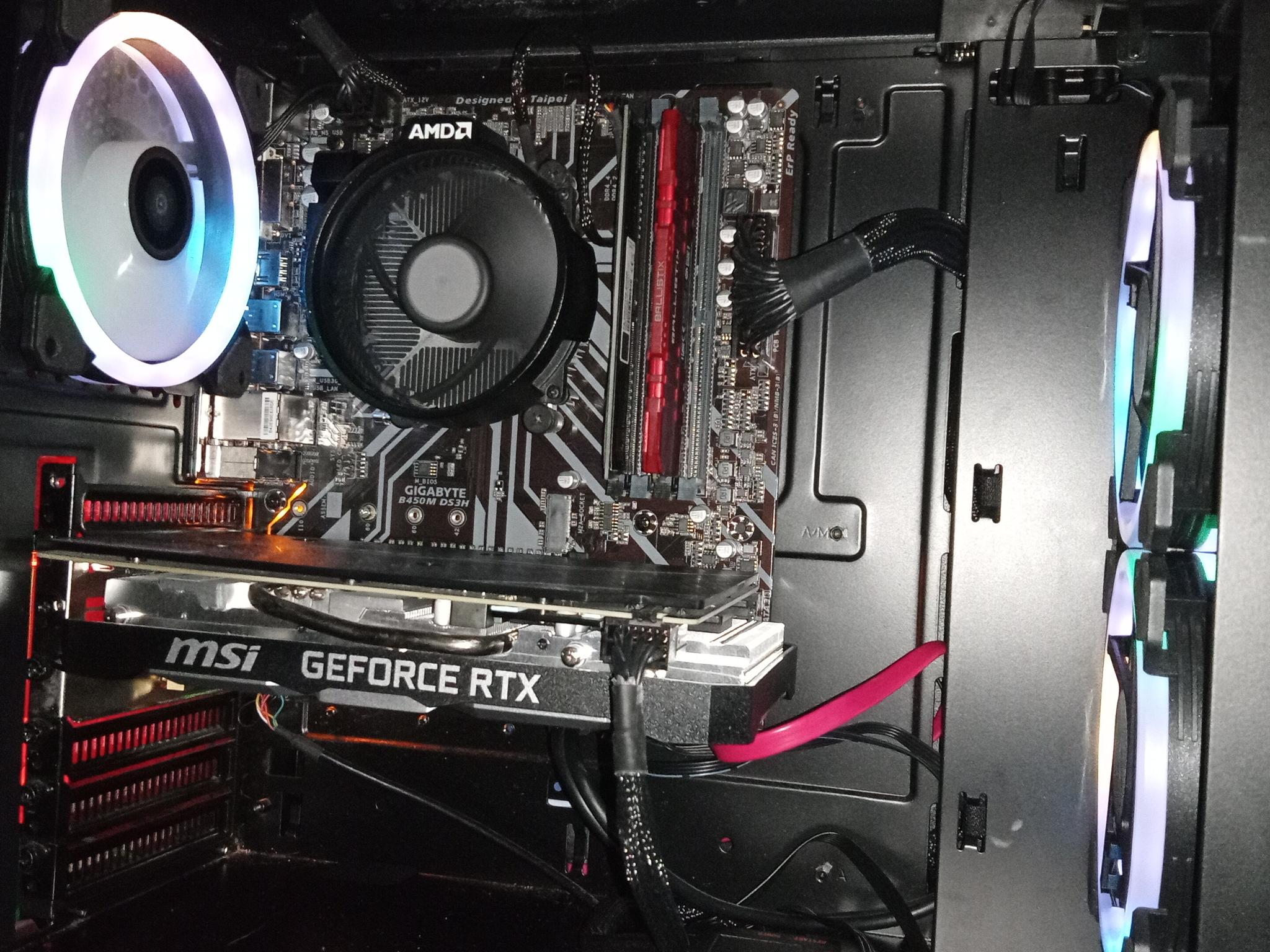 DESKTOP COMPUTER/RYZEN 5/RTX 2060/16GB RAM/512 SSD/600W PSU/WIN 11 PRO/WIFI