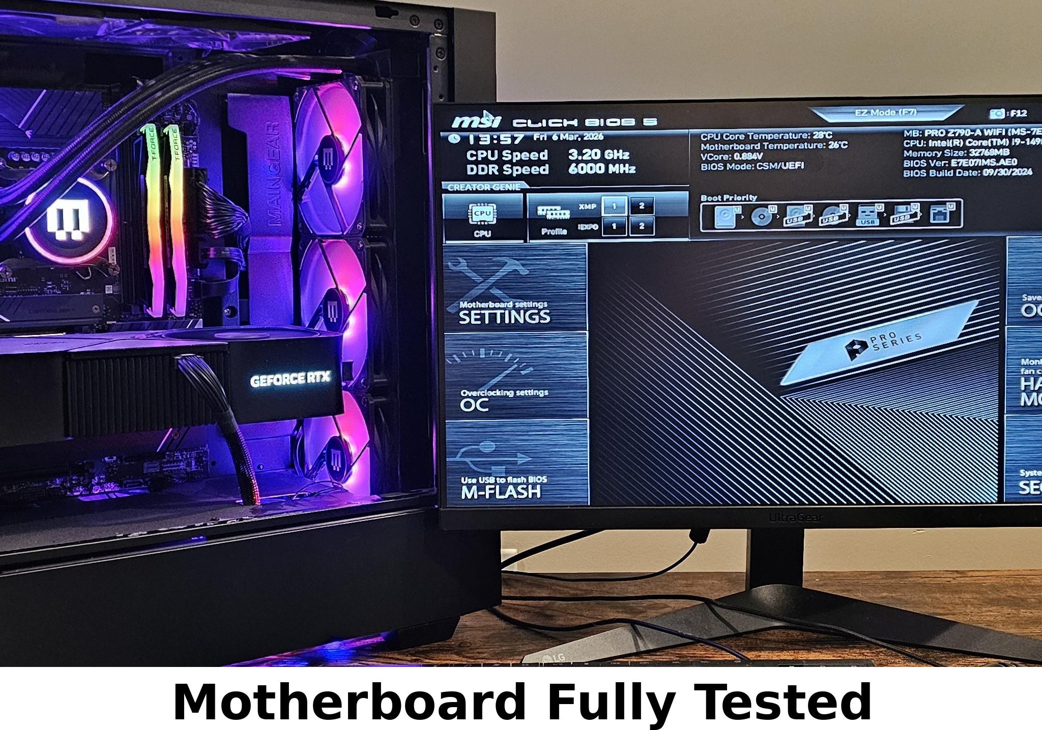 MSI PRO Z790-A WIFI ATX Intel LGA1700 PRO SERIES - Like New