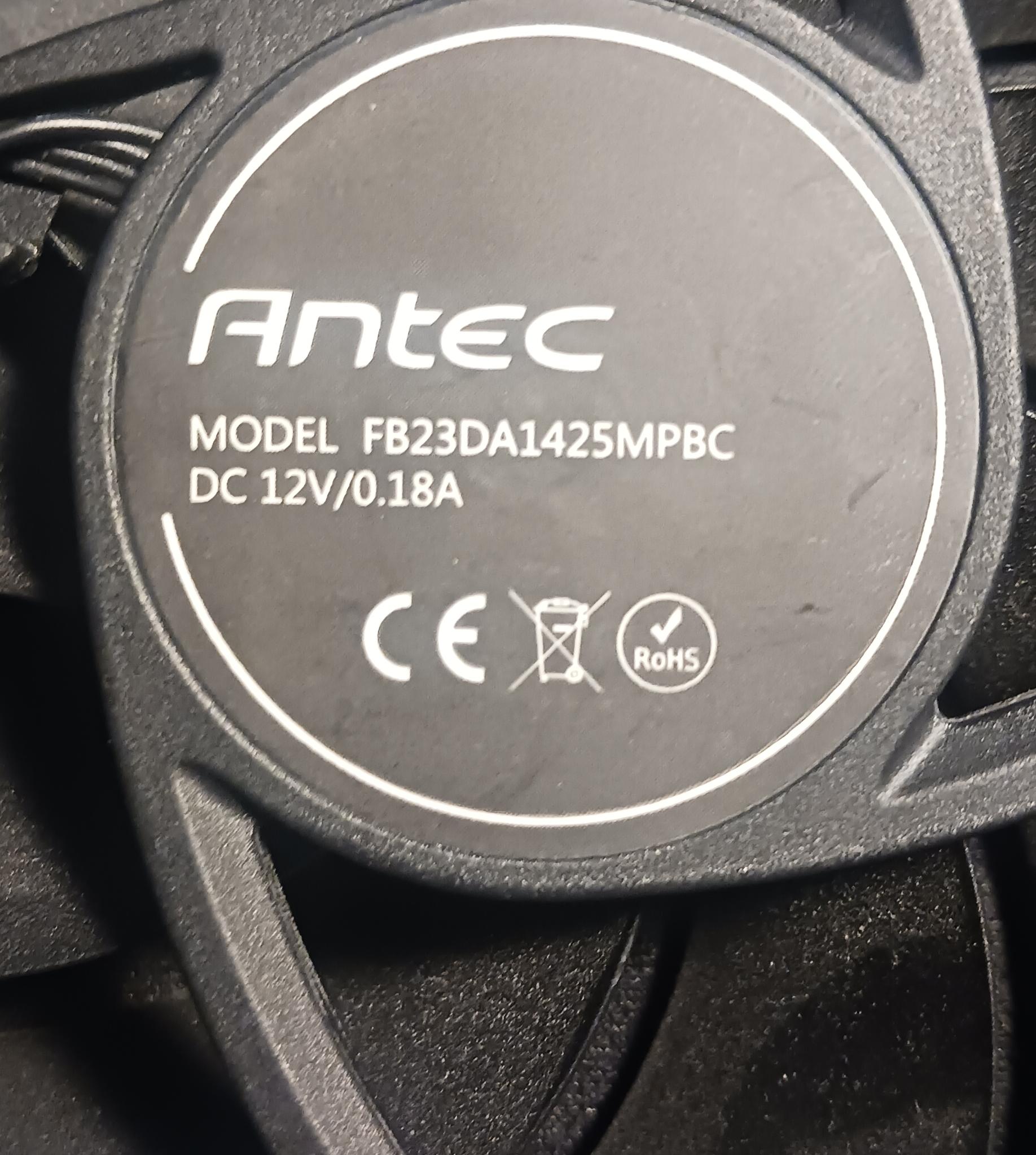 3-Pack Antec Tranquil TQ140 140mm PWM Case Fans 1500RPM 4-Pin Black