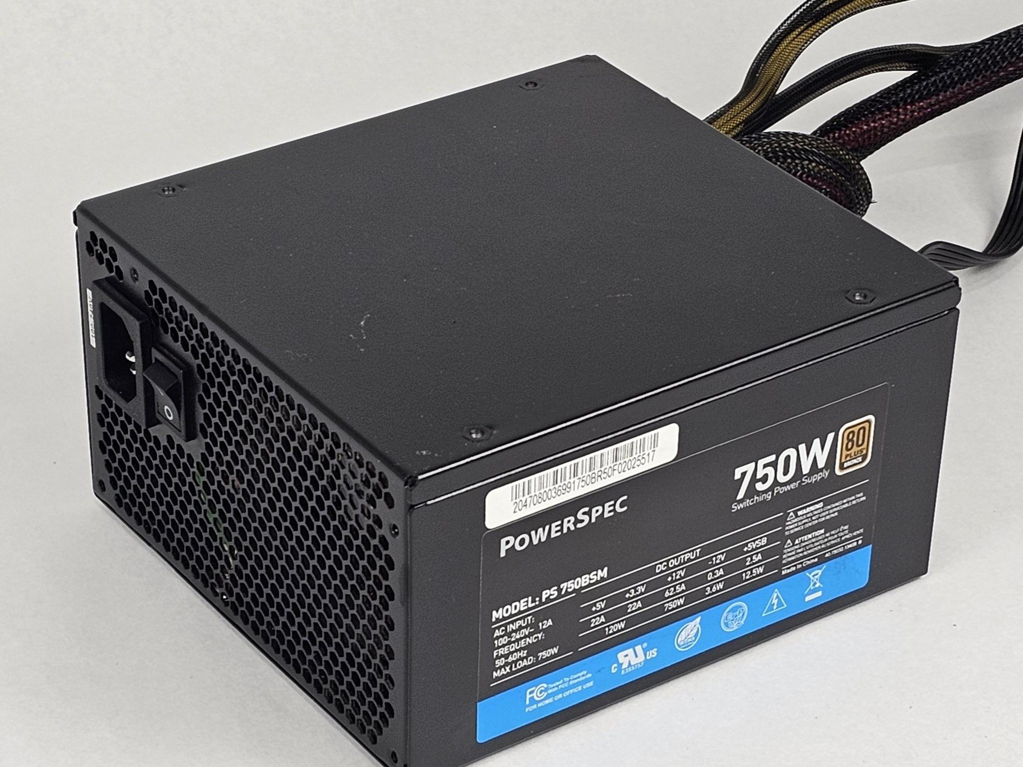 750 Watt PSU PowerSpec PS 750BSM Power Supply