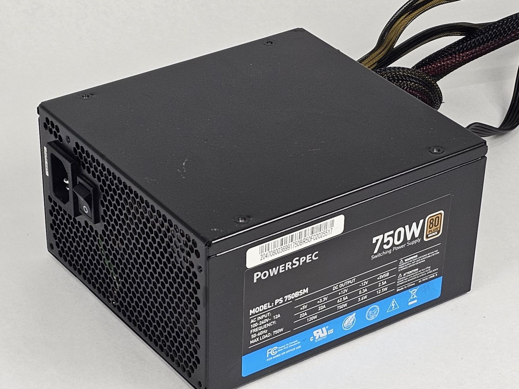 750 Watt PSU PowerSpec PS 750BSM Power Supply