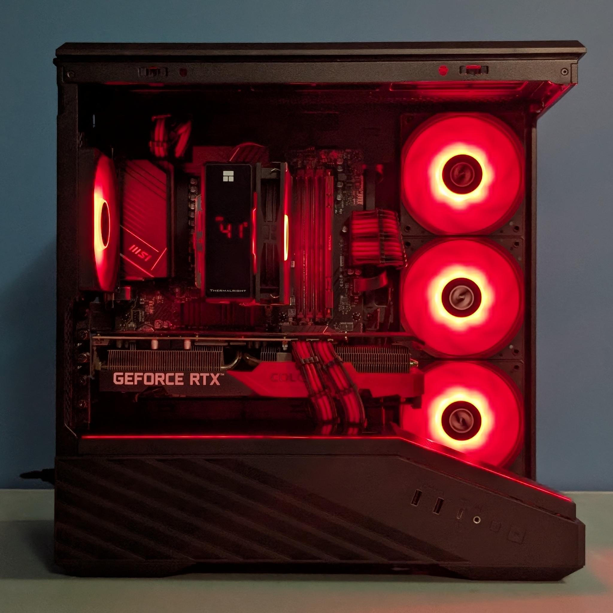 Crimson Apex | RTX 3070 | Ryzen 5 7500F | Red & Black Gaming PC