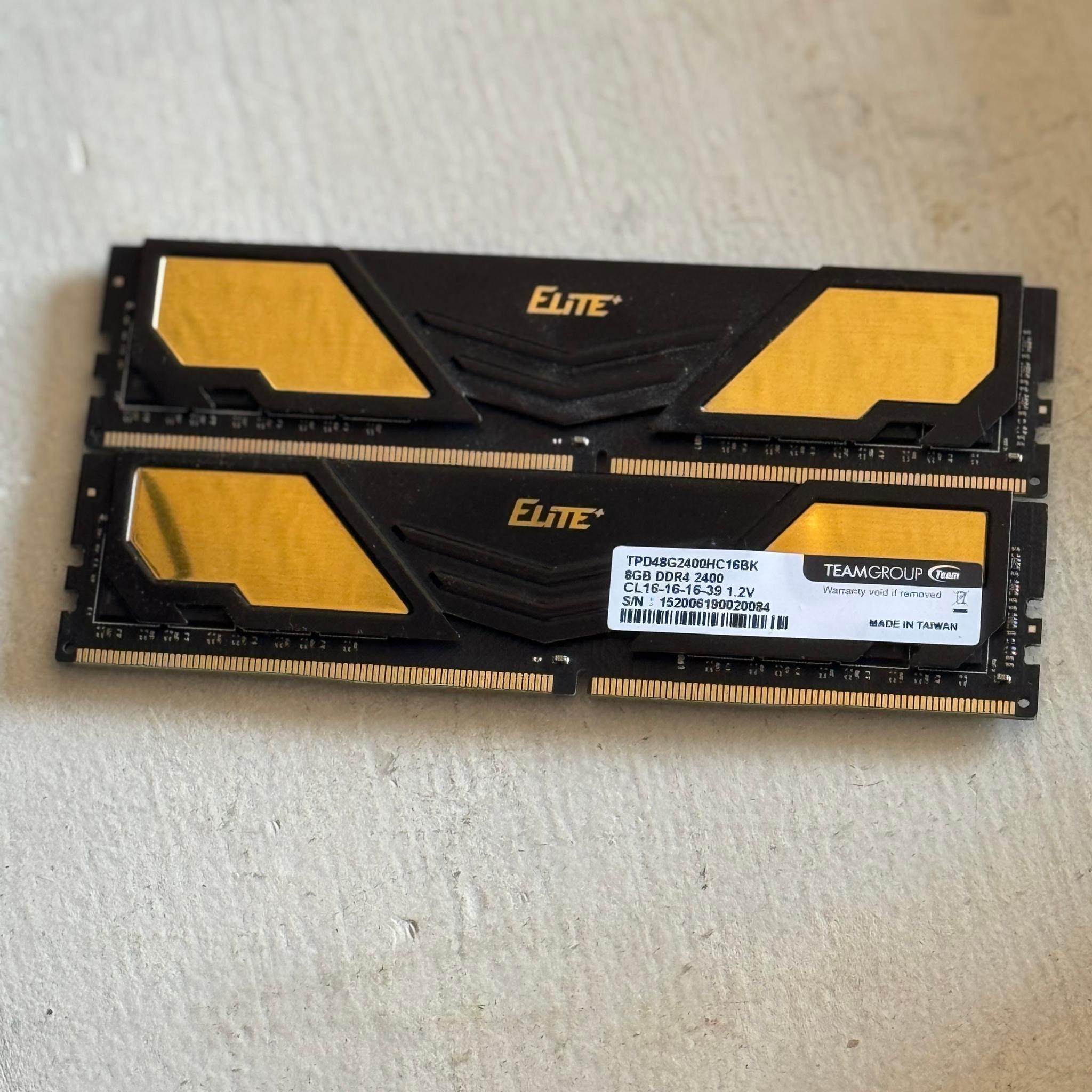 16GB DDR4 Ram - Teamgroup Elite