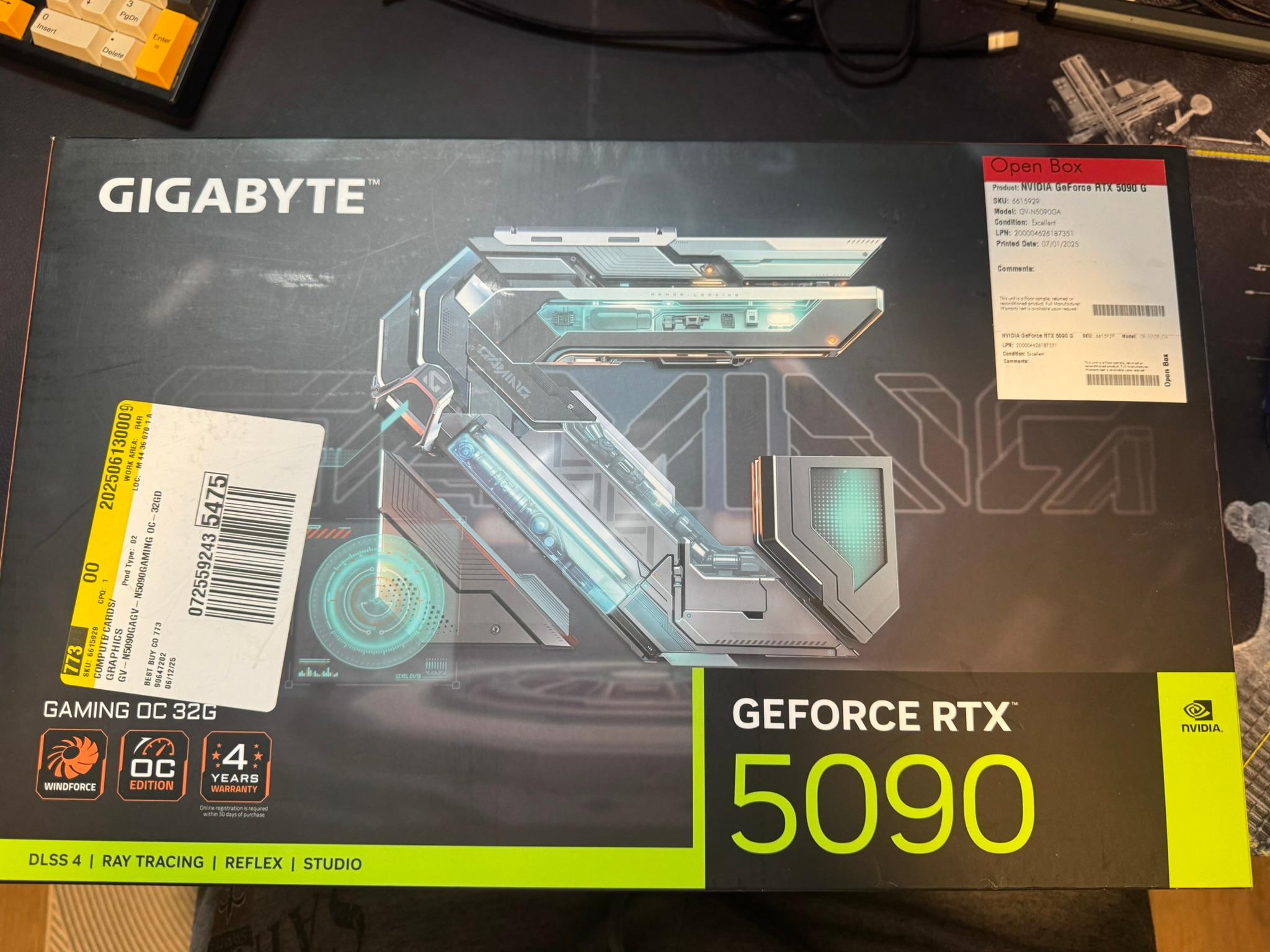 GIGABYTE GeForce RTX 5090 GAMING OC 32G