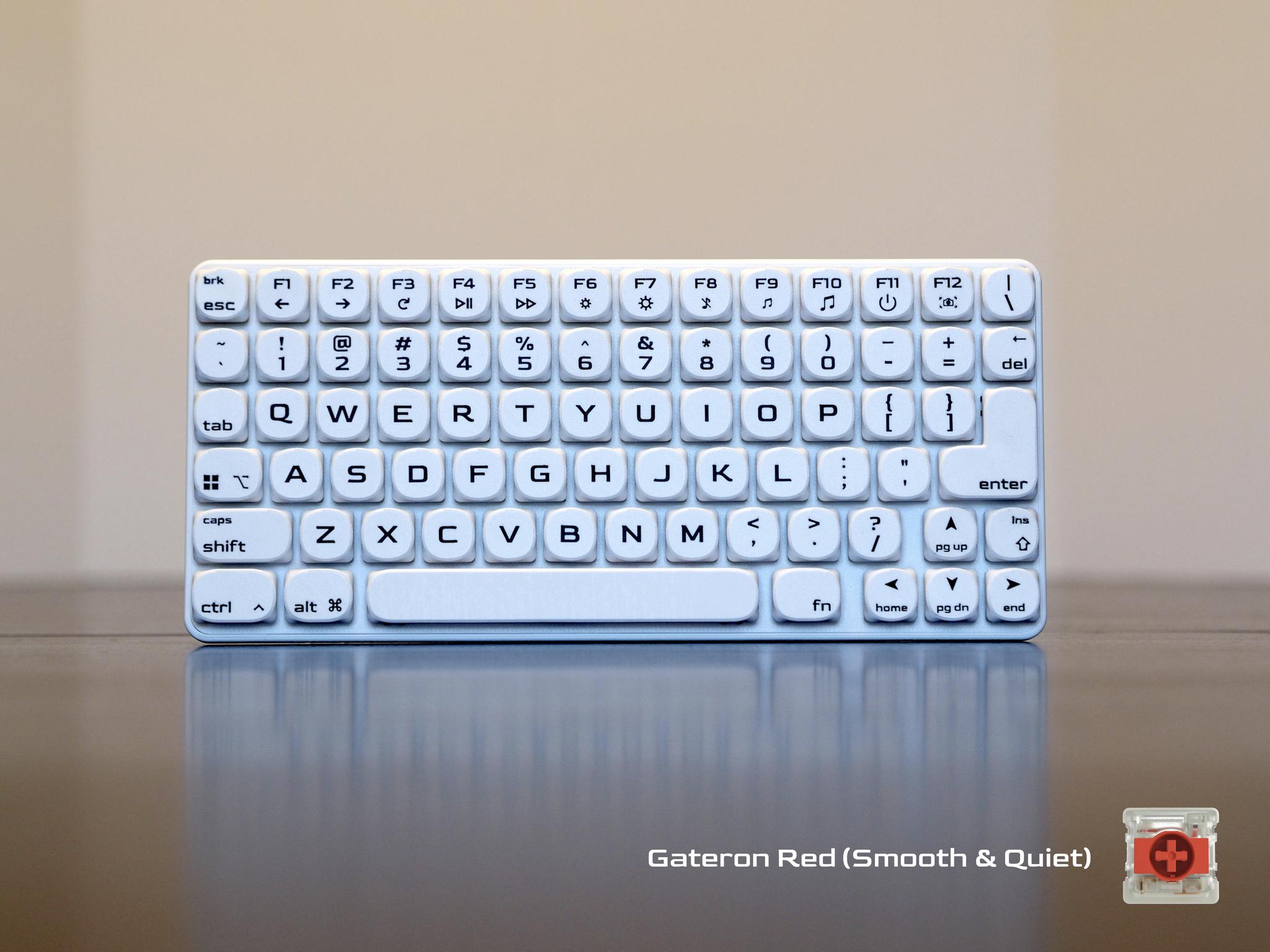 Low Profile 74-key Wired Mechanical Keyboard • Hot Swappable, Hand Assembled, Gaming, Travel, USB-C