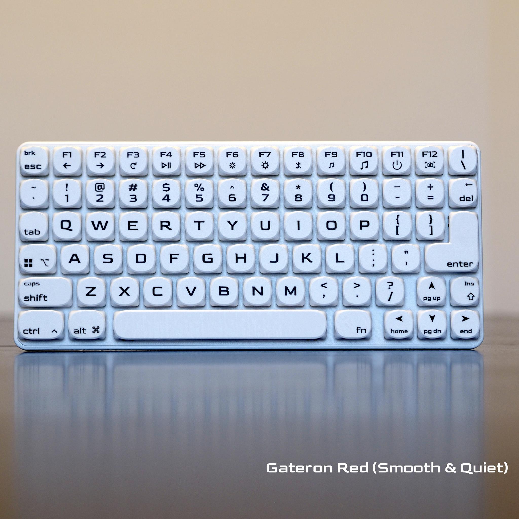 Low Profile 74-key Wired Mechanical Keyboard • Hot Swappable, Hand Assembled, Gaming, Travel, USB-C