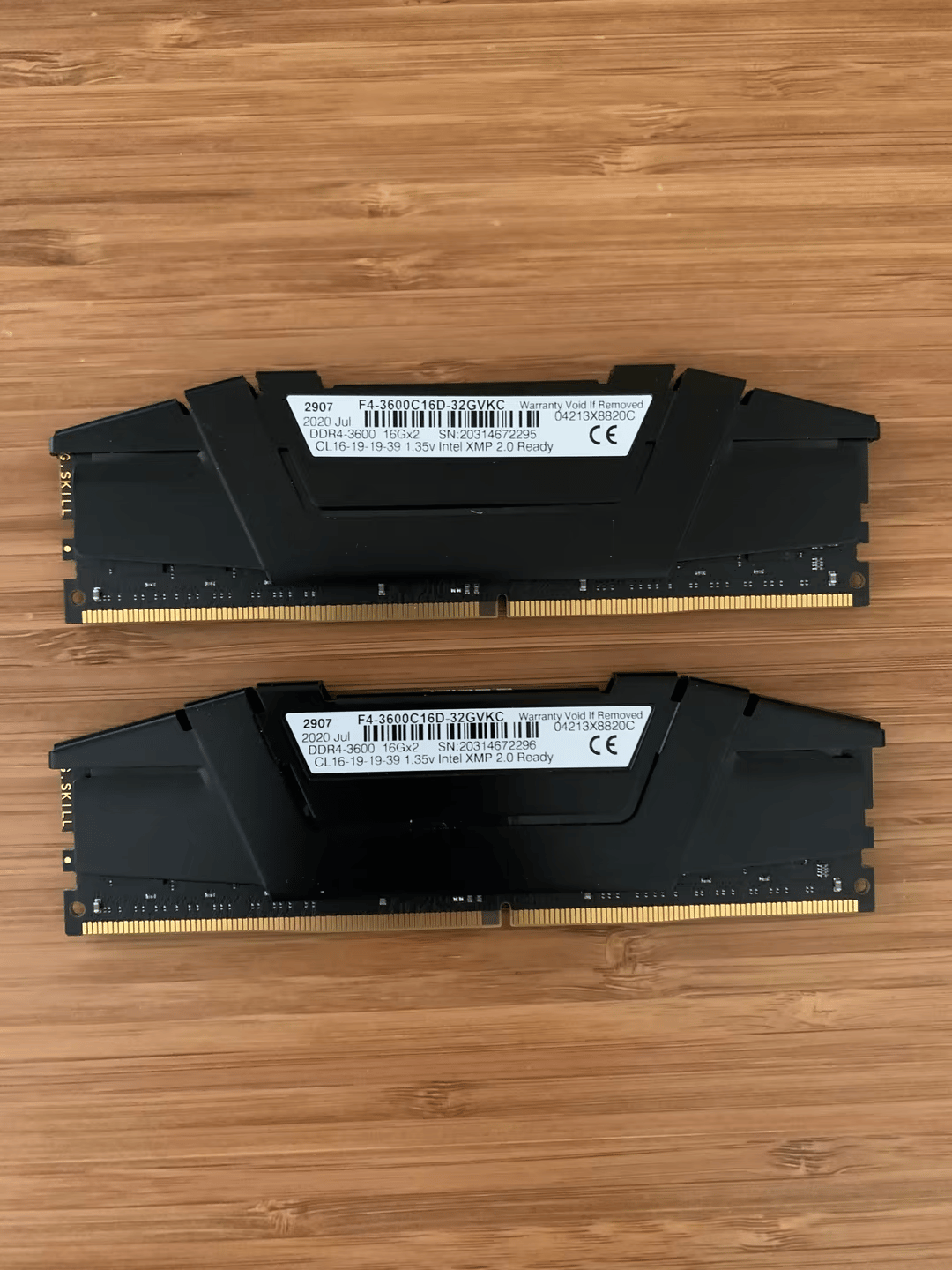 G.Skill Ripjaws 32 GB (2 x 16 GB) DDR4-3600 CL16 Memory