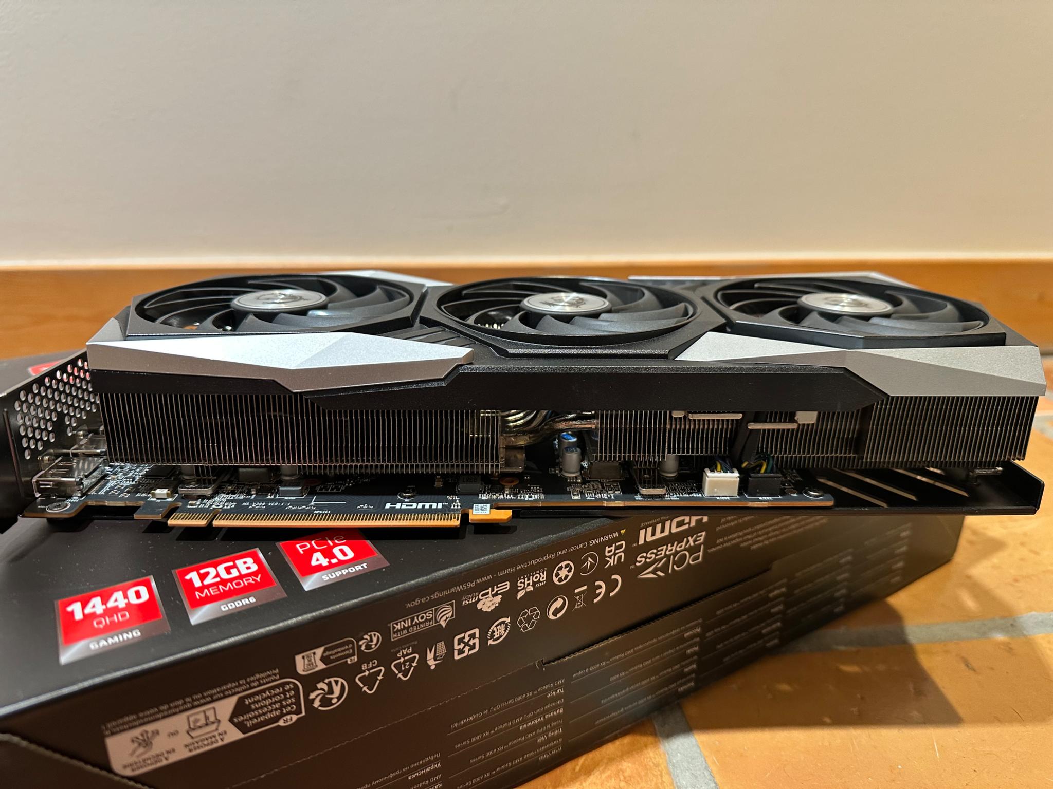 MSI RX 6750XT gaming trio X 12gb