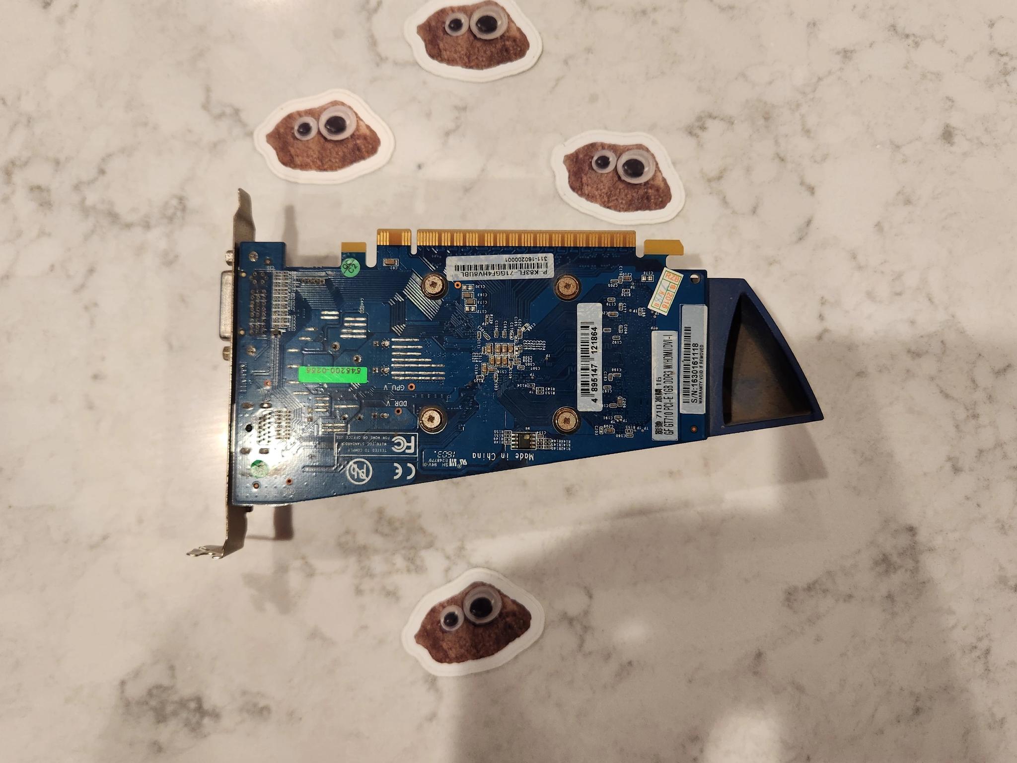 An Incredibly Suspicious and Wildly Chinese GT 710 1GB - Used