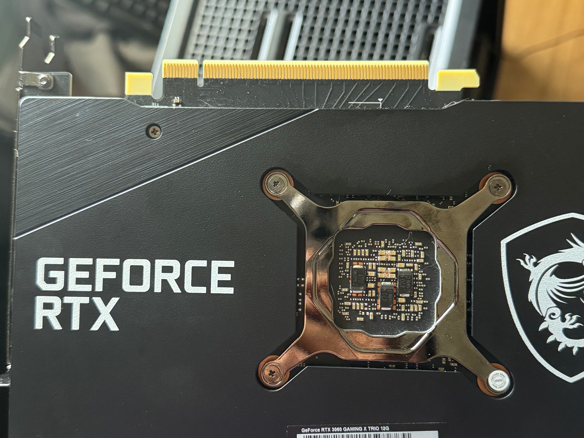 MSI RTX 3060 12gb GAMING X TRIO with Vertical GPU Mount