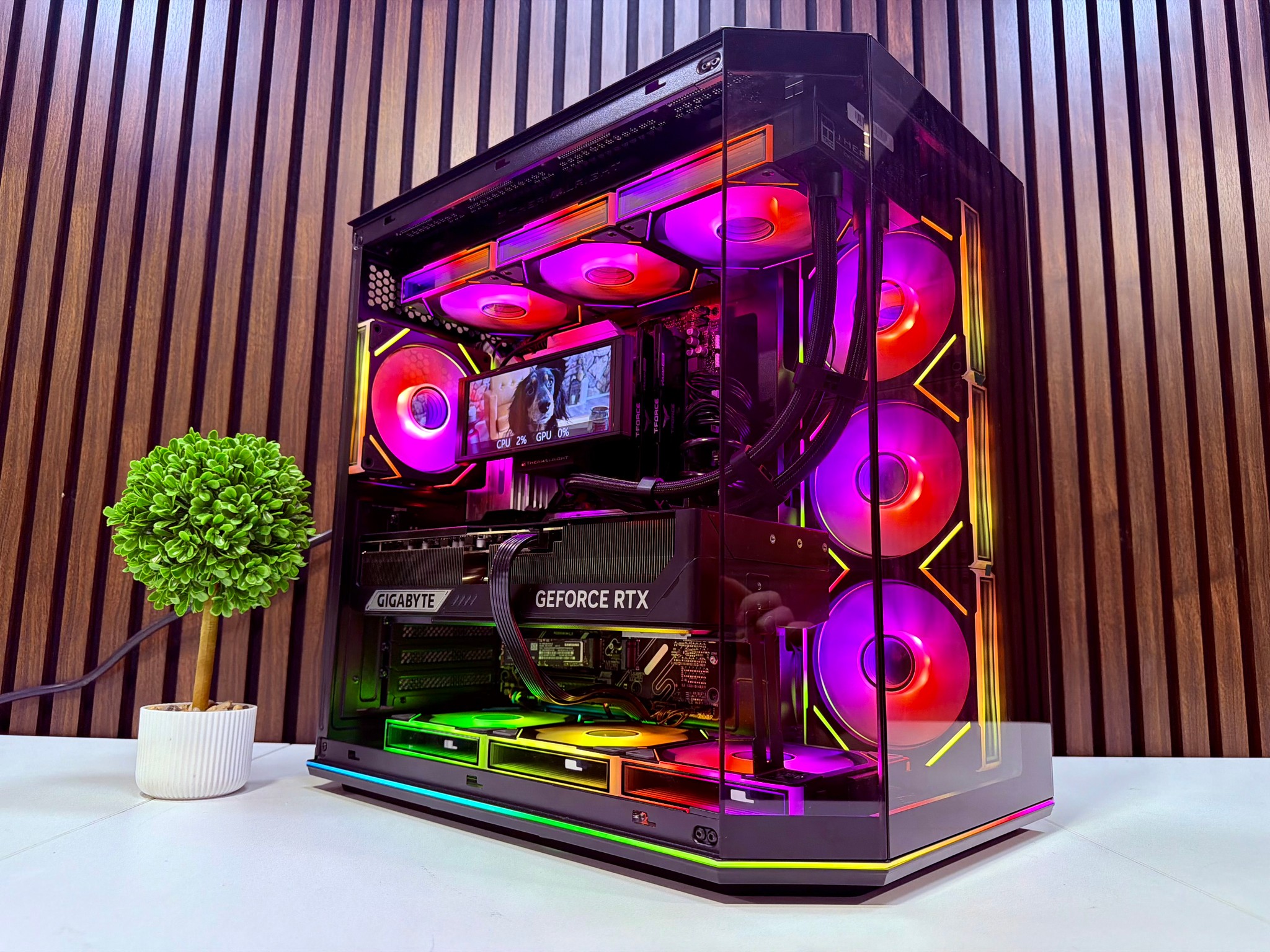 RTX 5090 | Ryzen 9950X3D | 64GB DDR5 | 4TB M.2 | 1200 Watt Gold PSU | LCD AIO