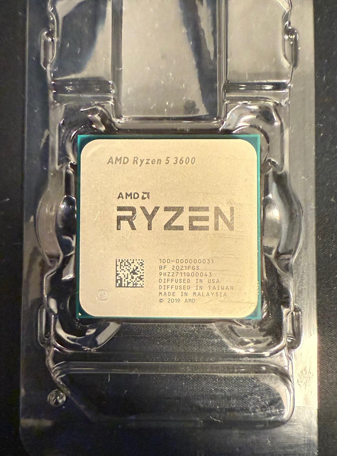 Used Like New AMD Ryzen 5 3600 6-core cpu AM4