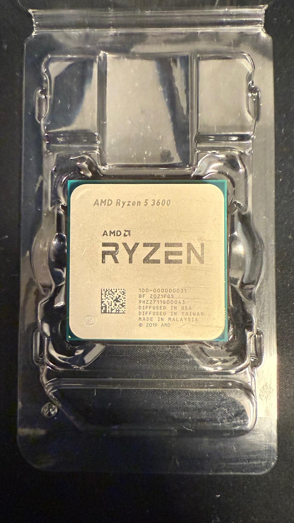 Used Like New AMD Ryzen 5 3600 6-core cpu AM4