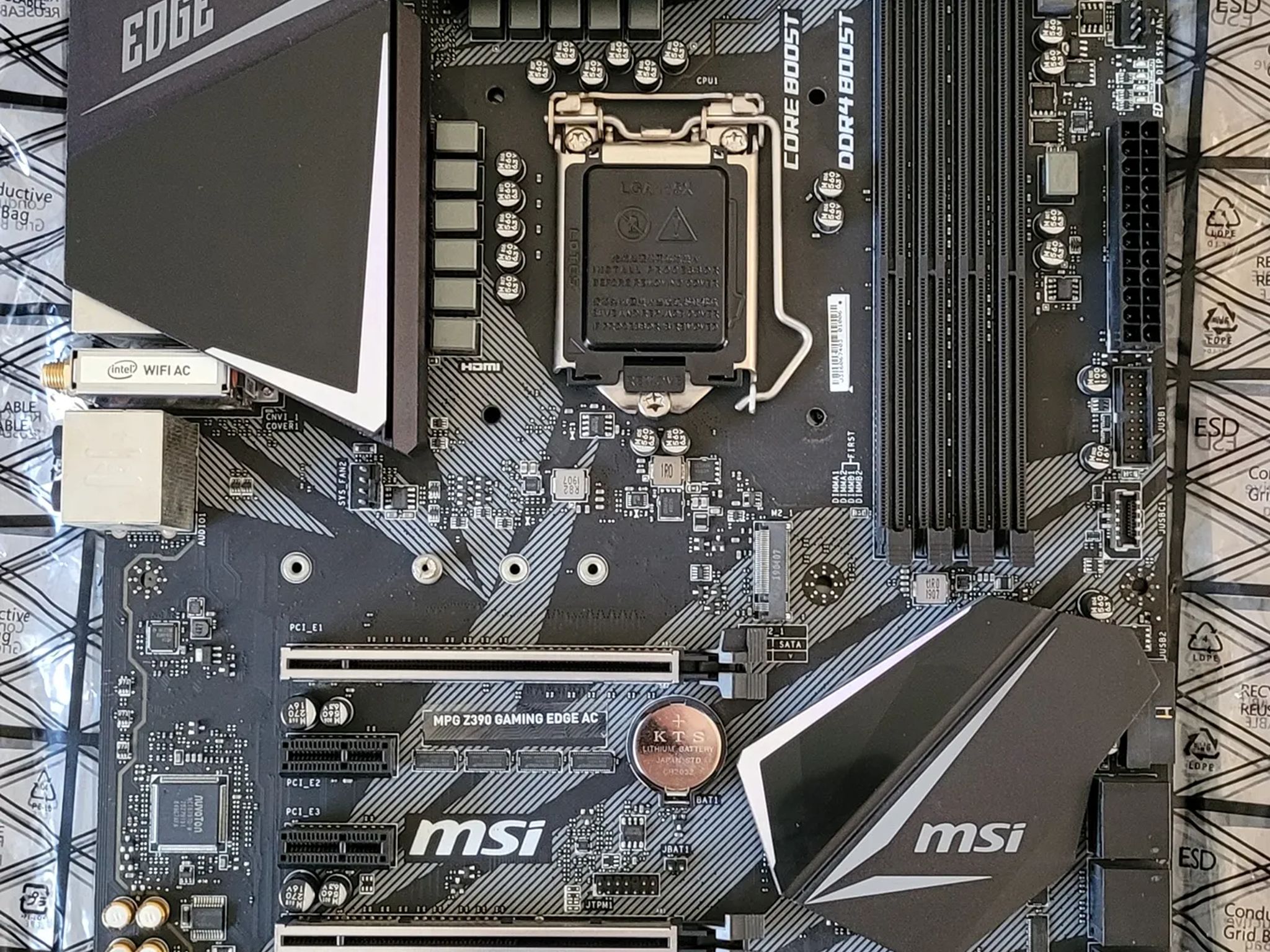 MSI MPG Z390 Gaming Edge AC ATX LGA1151 Motherboard