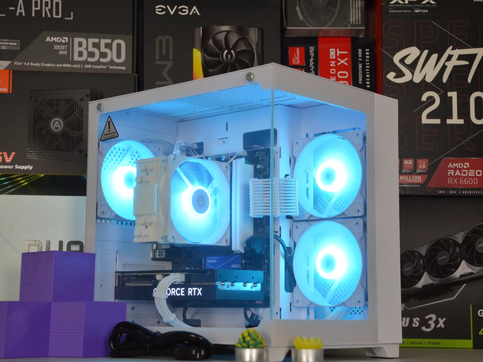 ❄️⬜| RTX 4060 Ti 8GB | RYZEN 5 5600 | 16GB DDR4 RAM | 1TB NVME SSD | Snow Box |