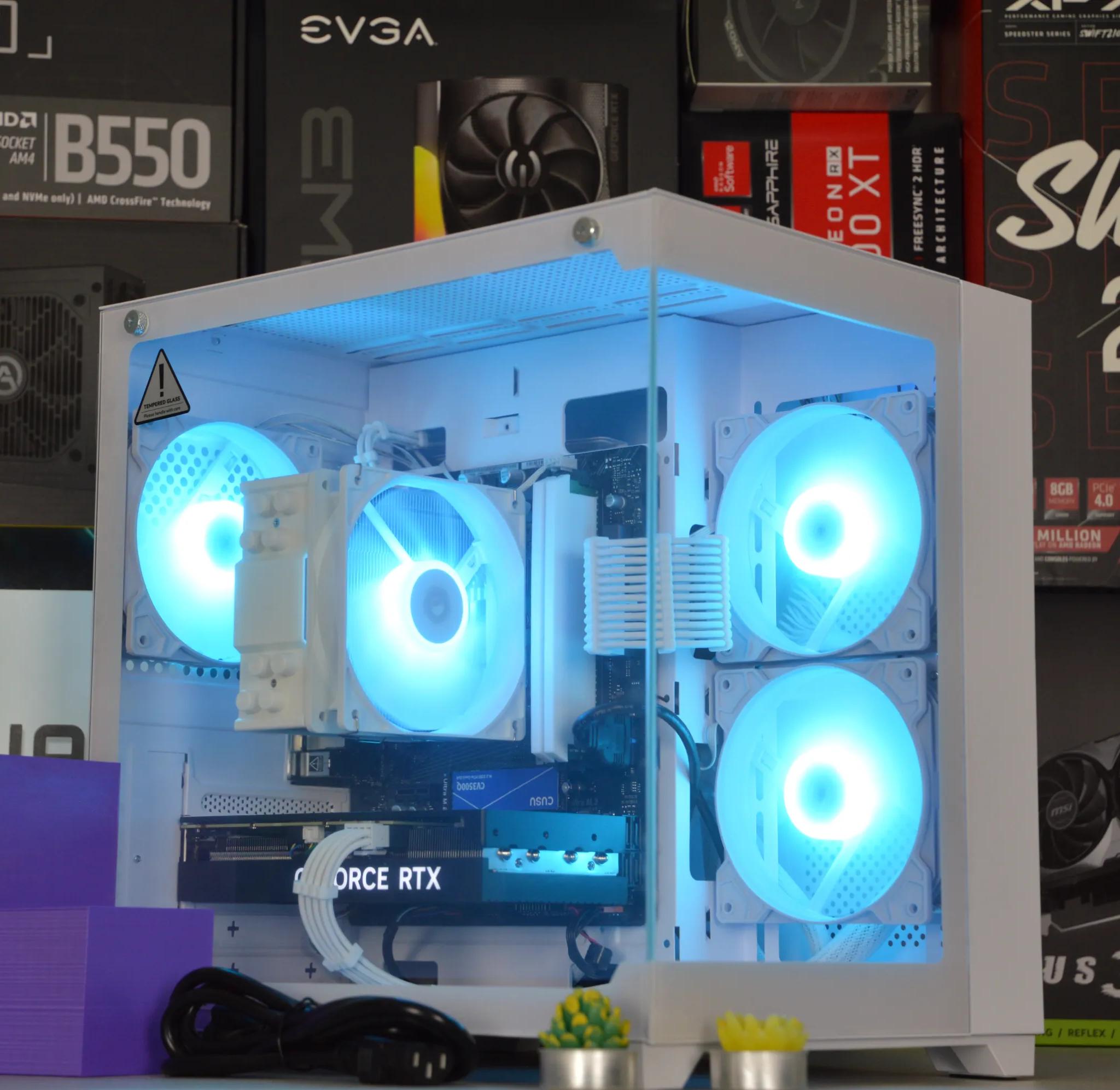 ❄️⬜| RTX 4060 Ti 8GB | RYZEN 5 5600 | 16GB DDR4 RAM | 1TB NVME SSD | Snow Box |