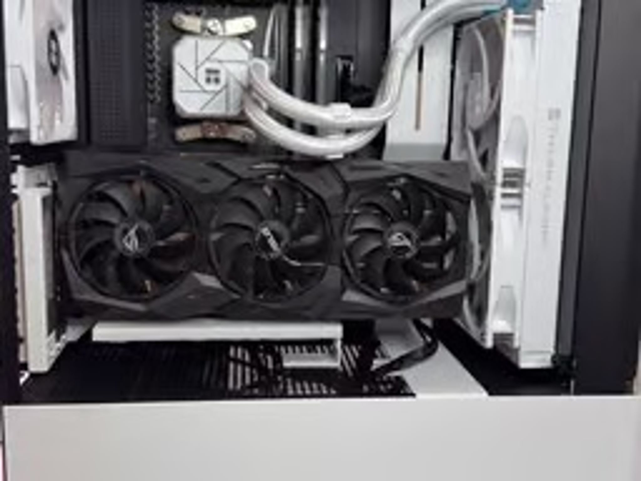 Ez-DIYFAB White ARGB Vertical mount GPU Bracket
