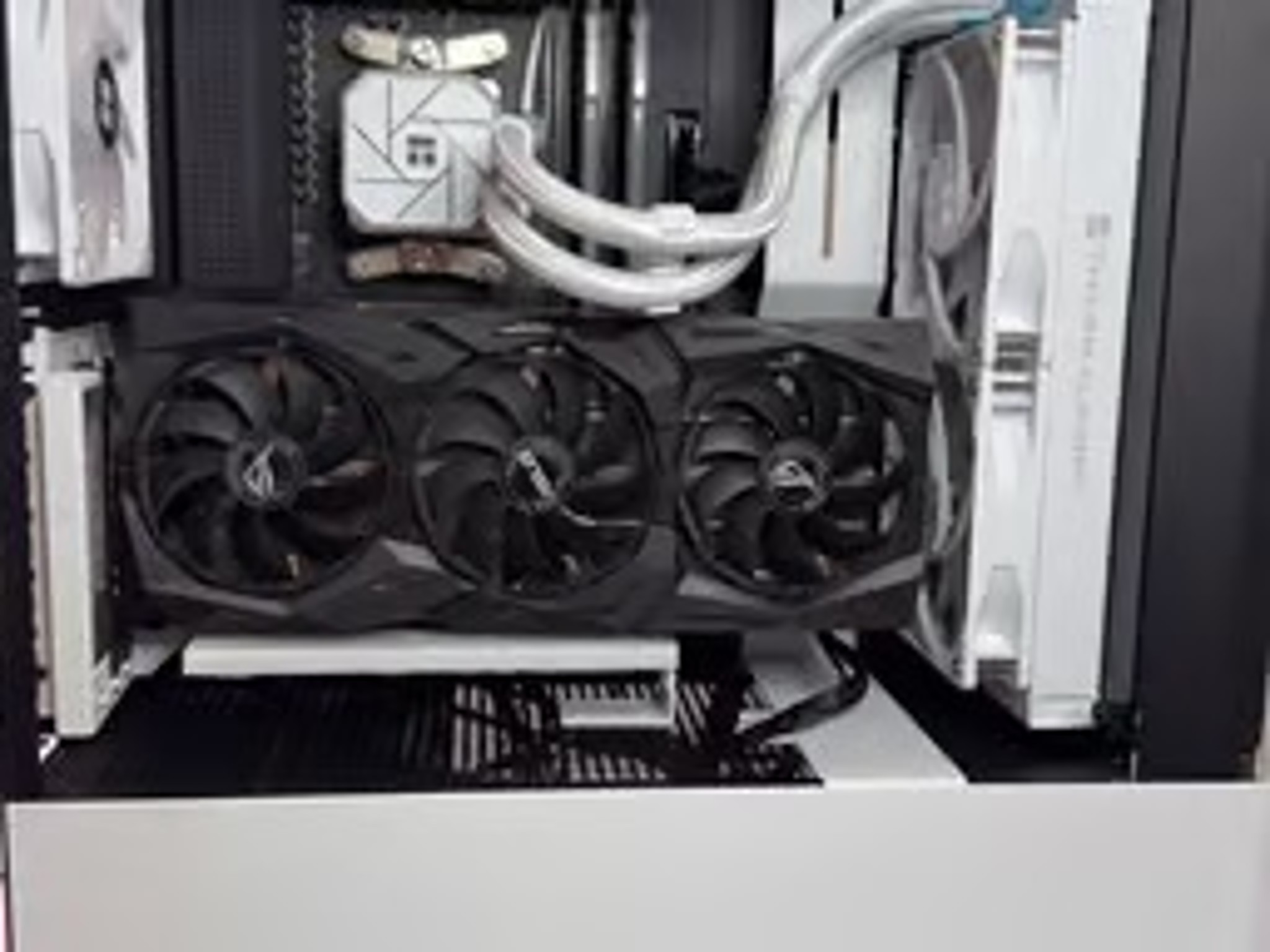Ez-DIYFAB White ARGB Vertical mount GPU Bracket