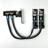 JMT PCIe 4.0 X16 To X8/X8 MCIO Bifurcation Adapter Card (50cm)