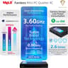 FANLESS Mini PC, Quieter 4C N150, 16GB DDR4 RAM 512GB