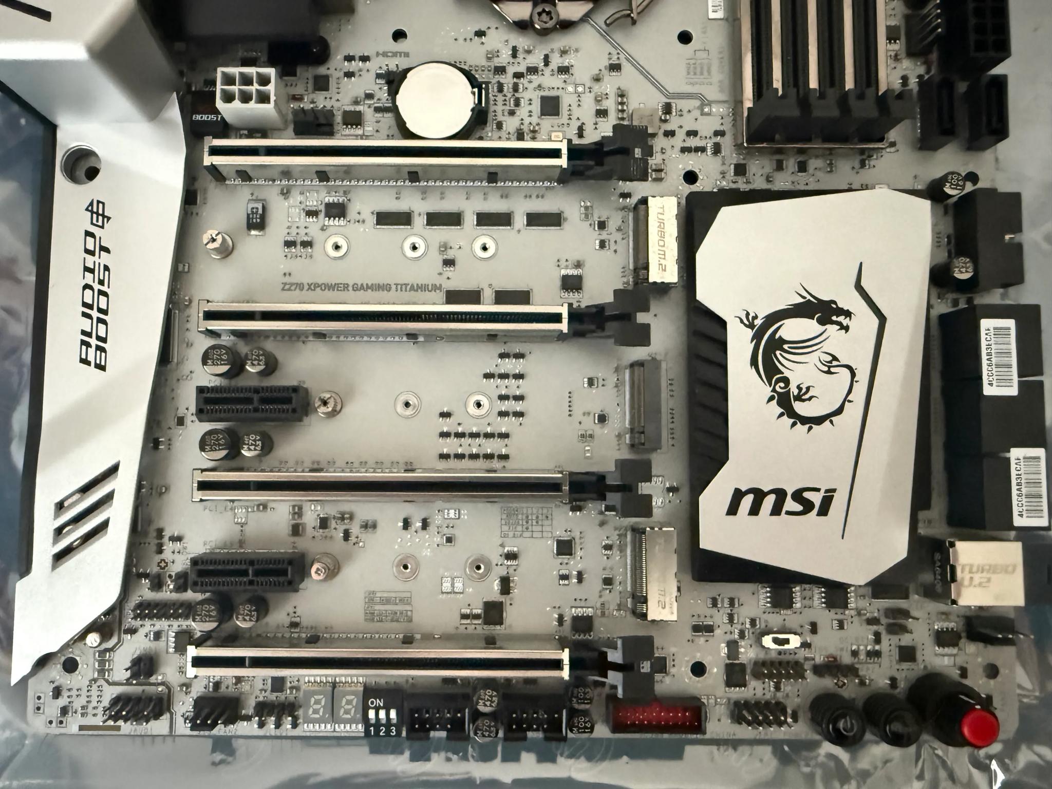 MSI Z270 XPOWER TITANIUM GAMING motherboard + Intel I3-7350k CPU