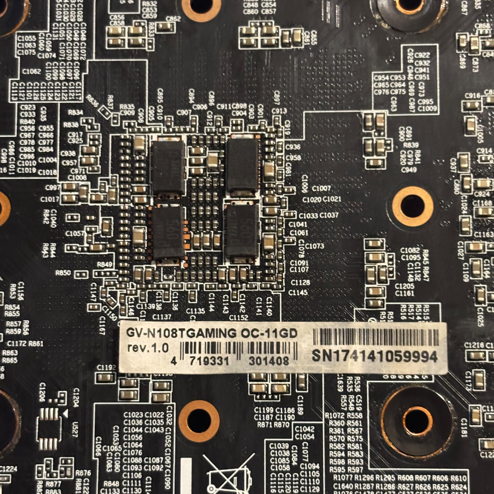 Refurbished Gigabyte GeForce GTX 1080 Ti OC 11gb