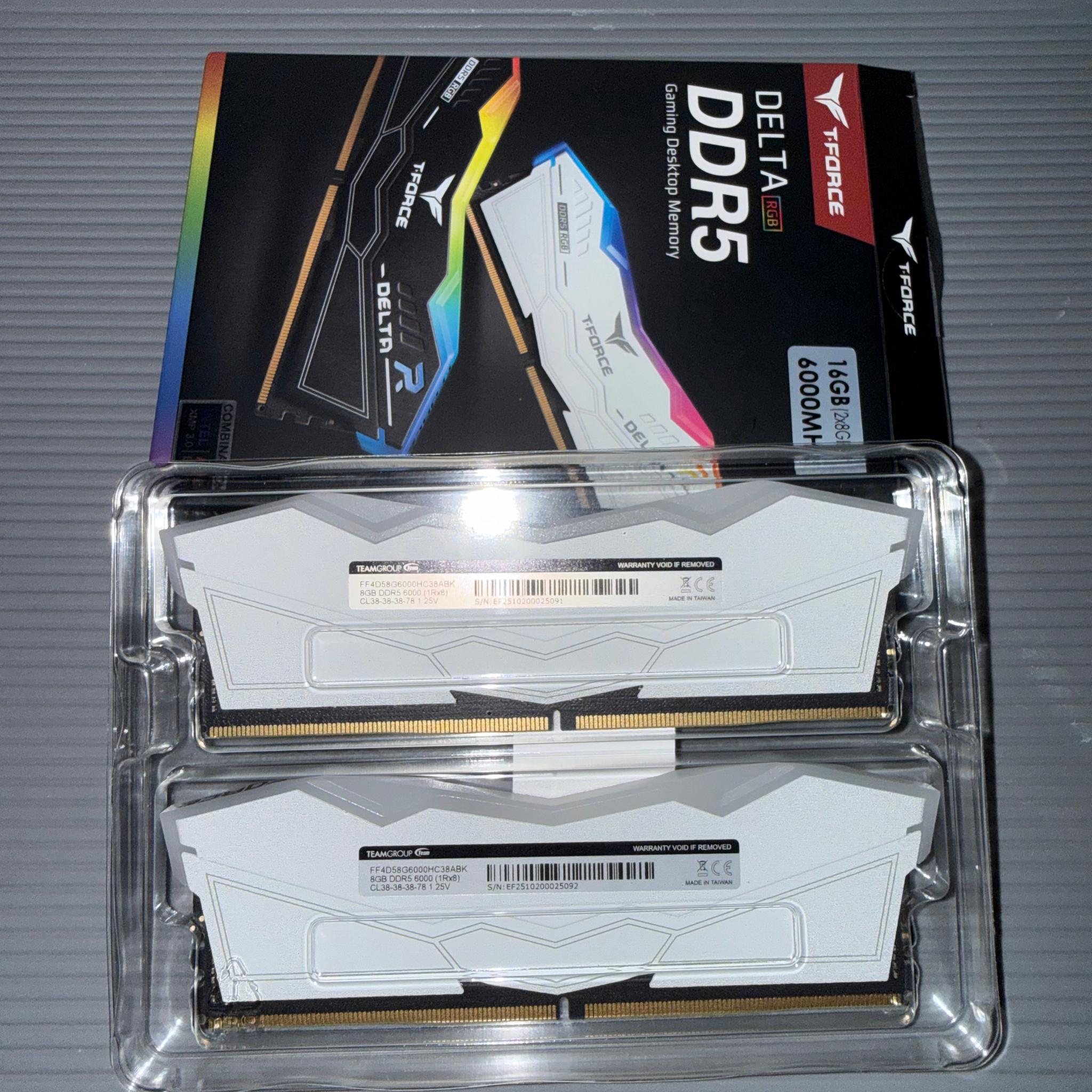 Brand New 16gb TeamGroup Delta RGB DDR5 RAM