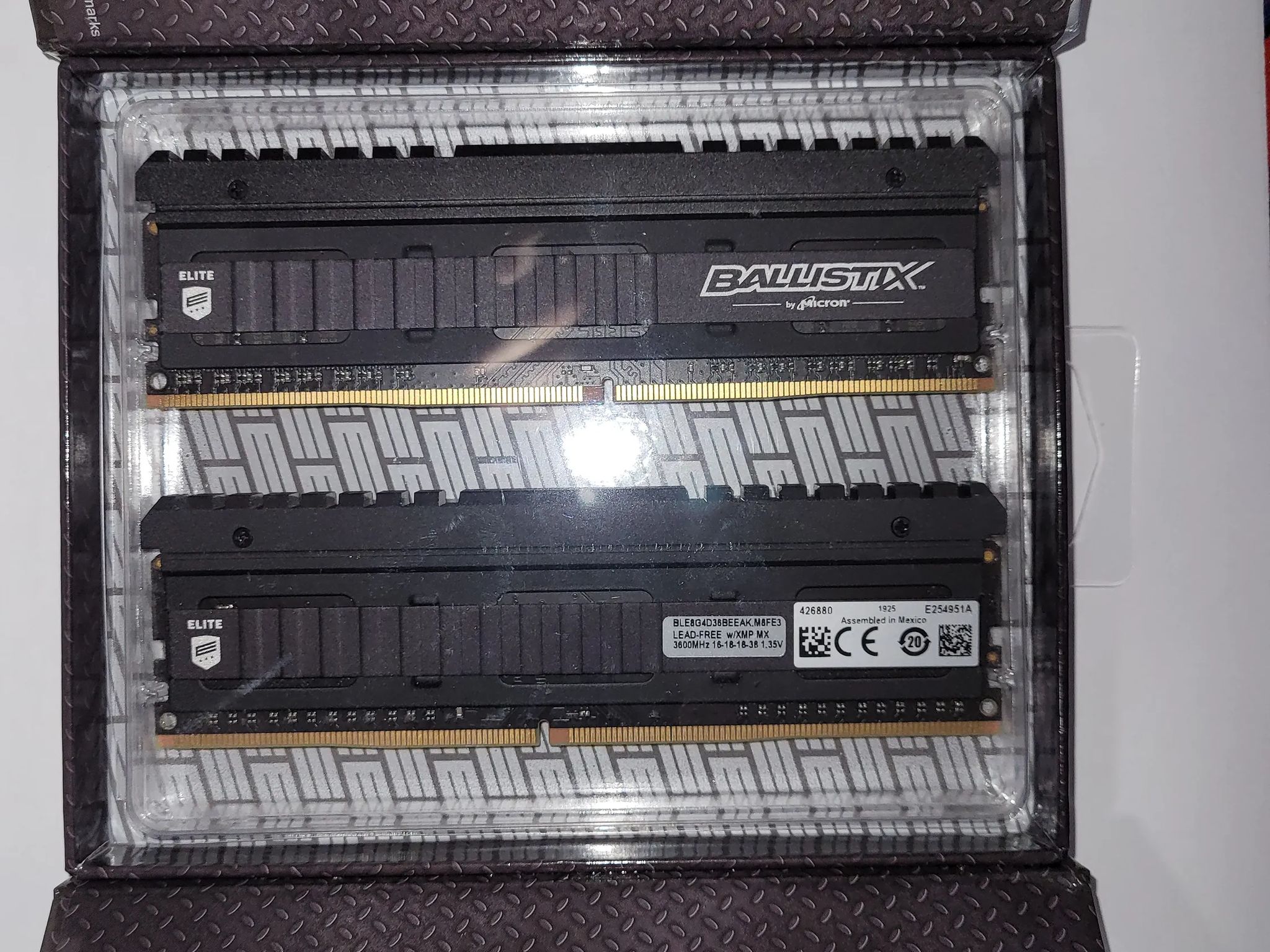Crucial Ballistix Elite 3600 MHz DDR4 DRAM Memory Kit 16GB (8GBx2) CL16 BLE2K8G4D36BEEAK