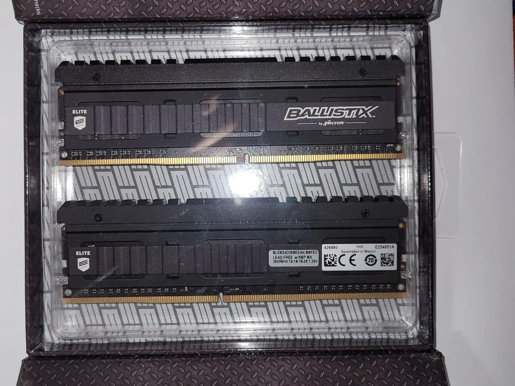 Crucial Ballistix Elite 3600 MHz DDR4 DRAM Memory Kit 16GB (8GBx2) CL16 BLE2K8G4D36BEEAK