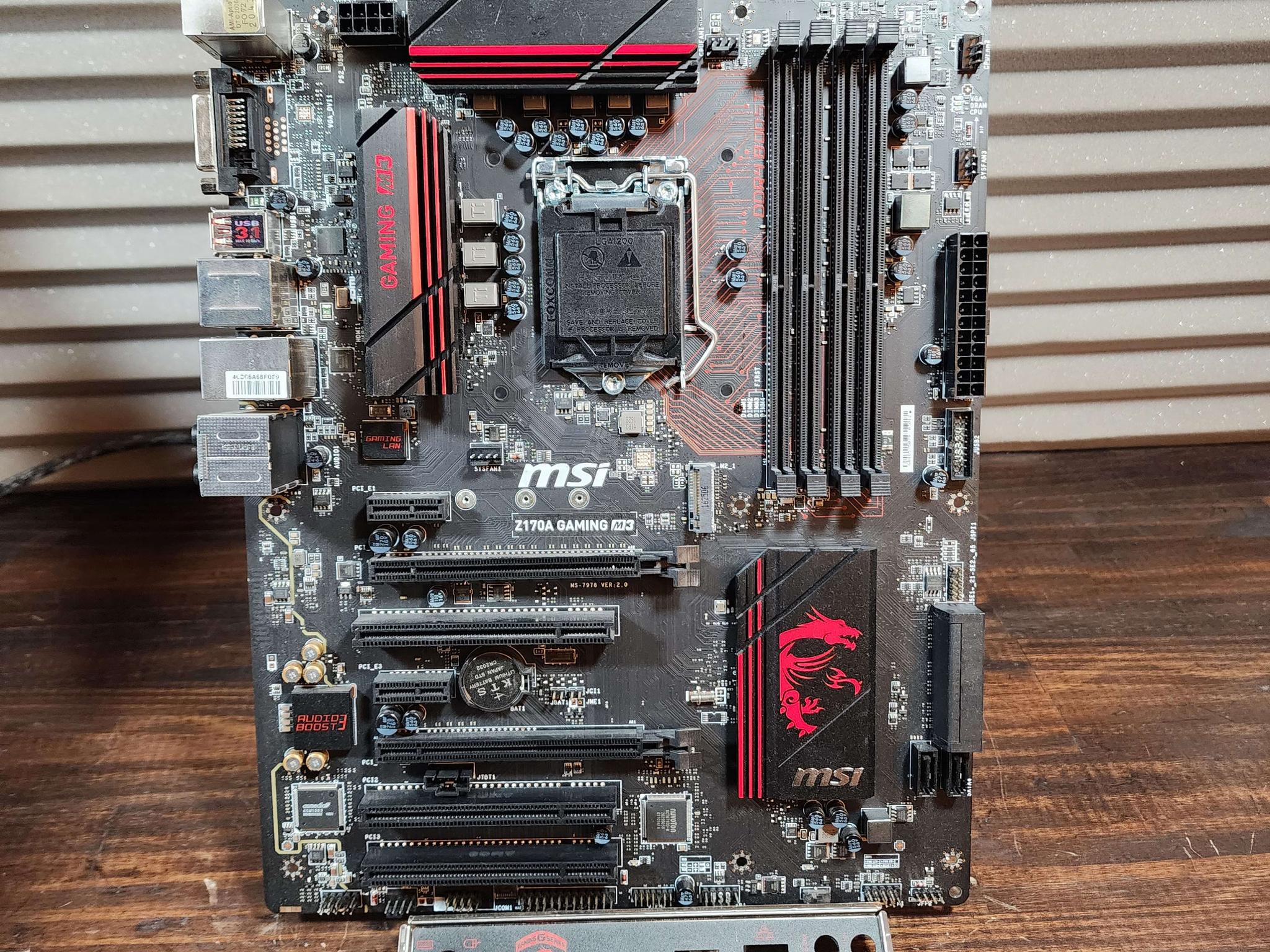 MSI Z170A GAMING M3 ◇Read Description◇ Damaged but functional 