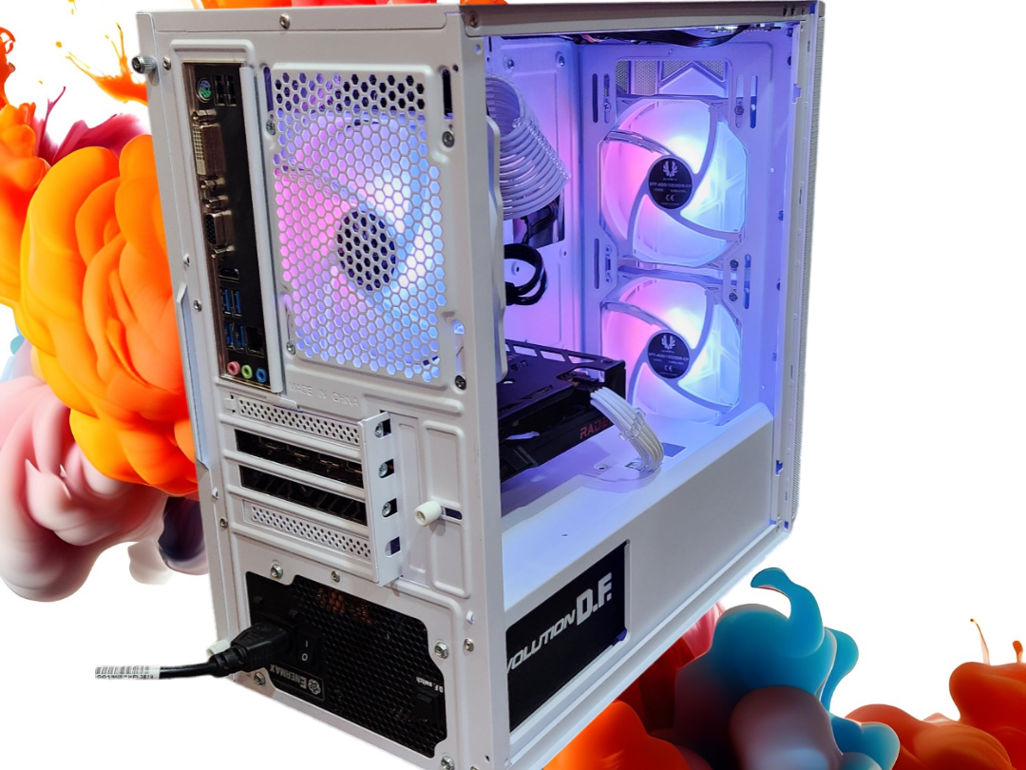 🚀Starship🌌: RX 6600 8GB | Ryzen 5 3600 | 16GB DDR4 RAM | 1TB SSD | 3 RGB Fans | White RGB PC