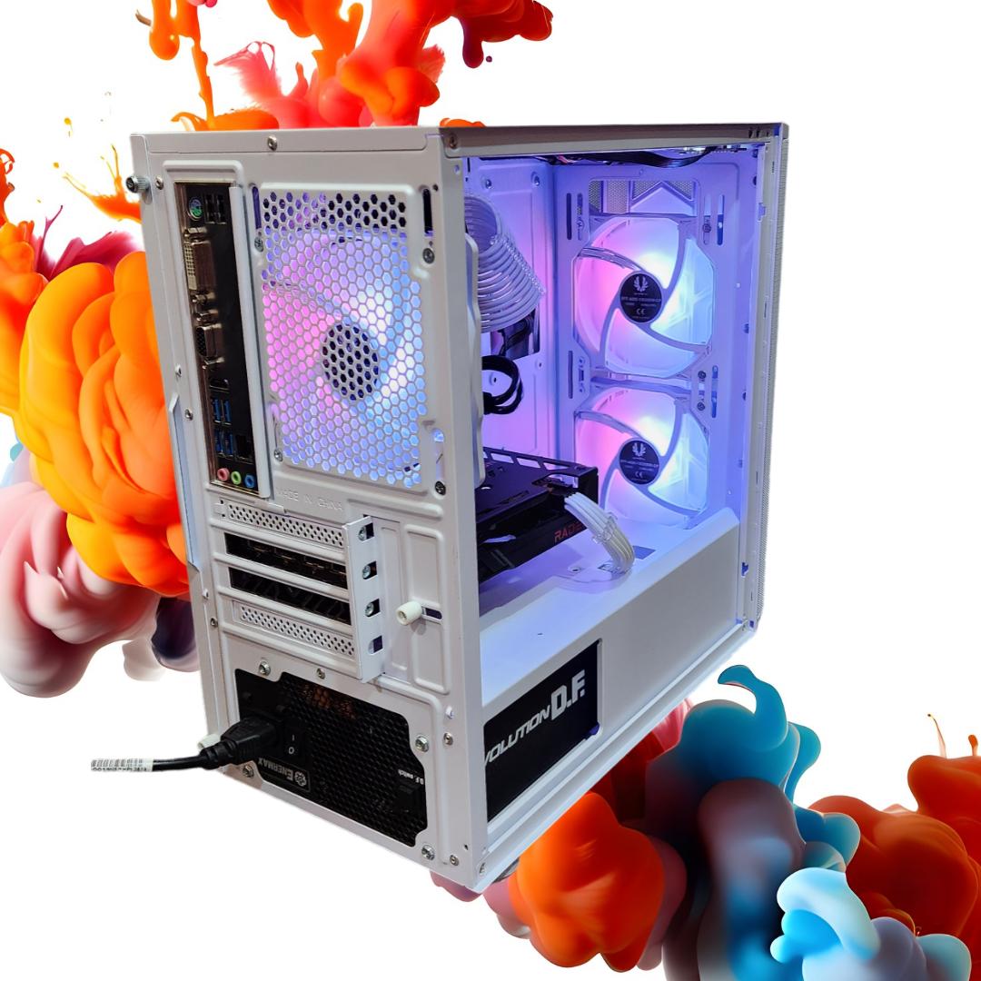 🚀Starship🌌: RX 6600 8GB | Ryzen 5 3600 | 16GB DDR4 RAM | 1TB SSD | 3 RGB Fans | White RGB PC