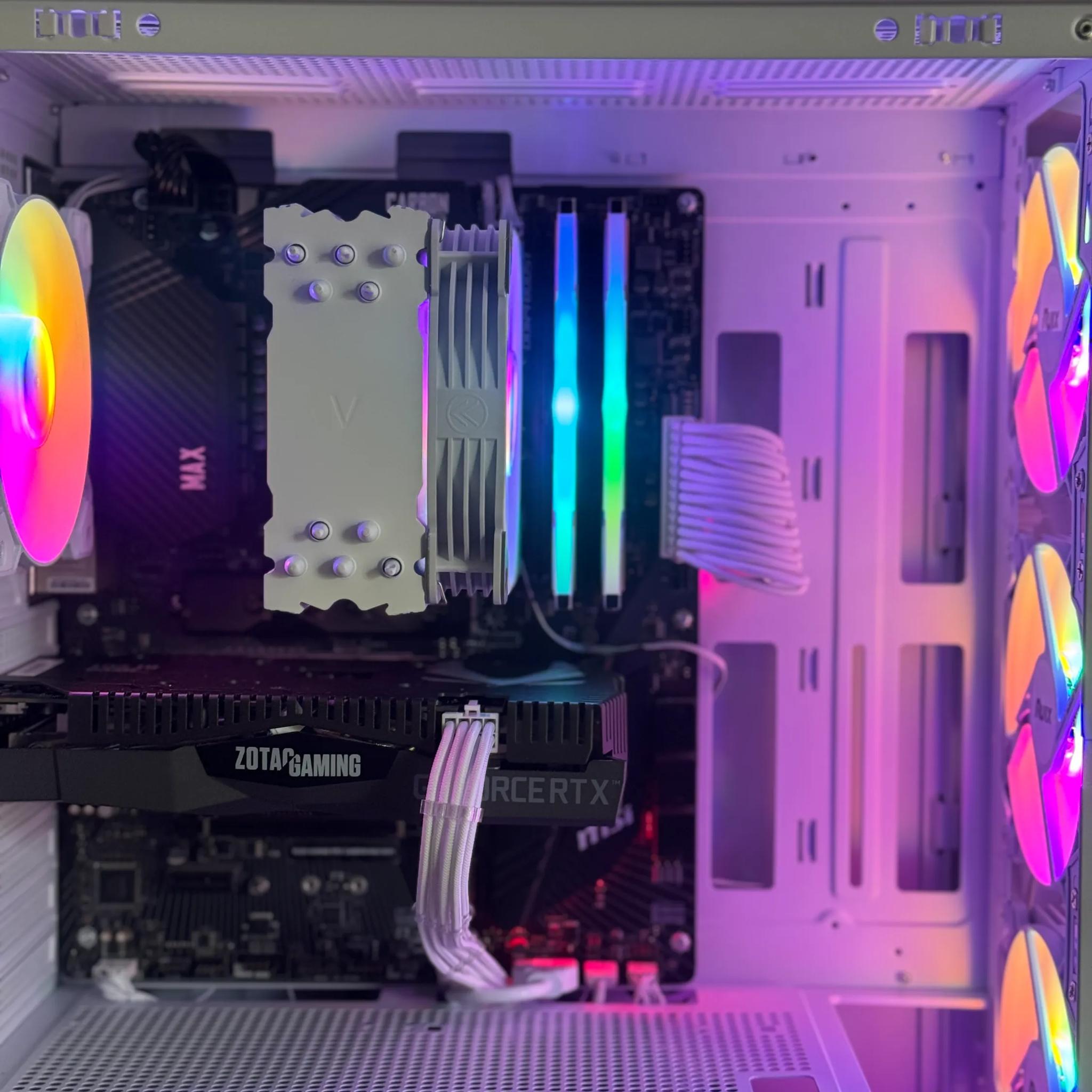 Custom White Gaming PC - Ryzen 5 5600X + RTX 2060