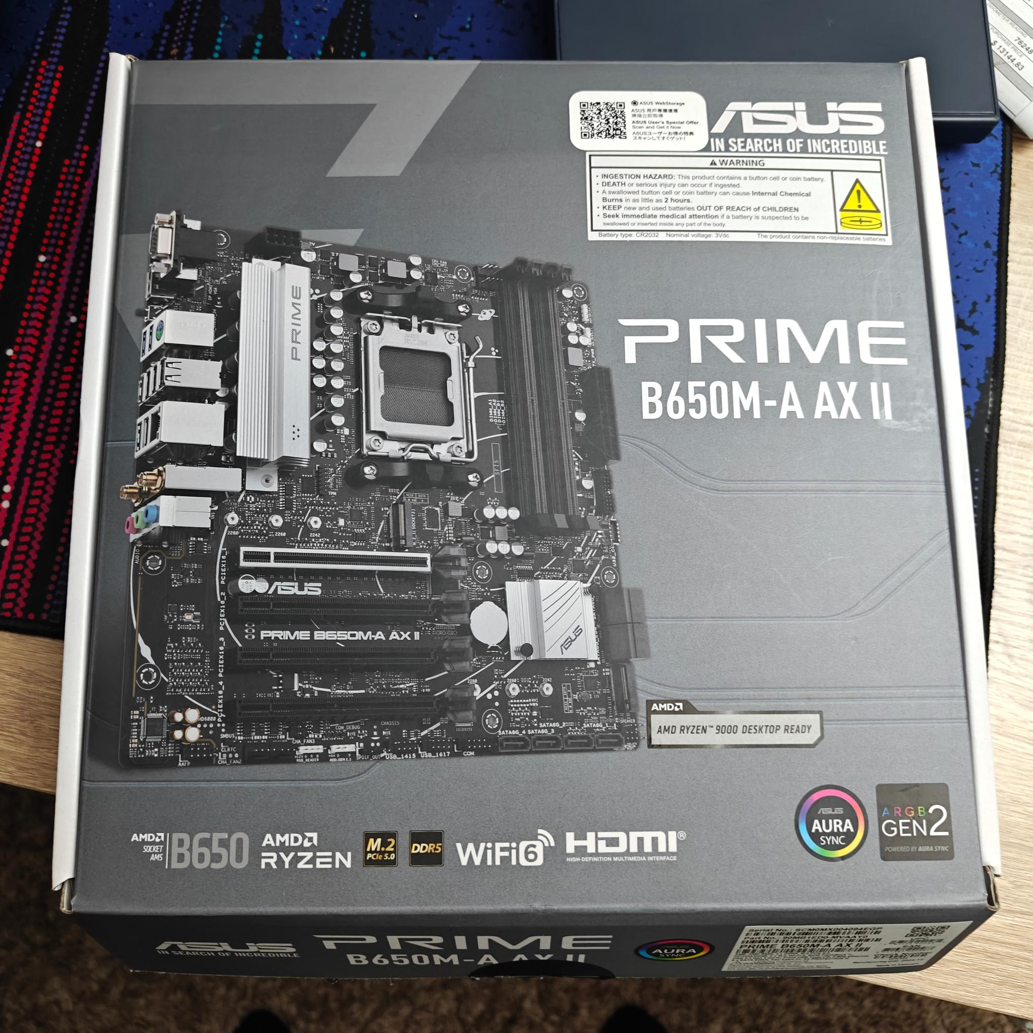 Amd Ryzen 5 9600x | Asus Prime B650M | 32gb ddr5