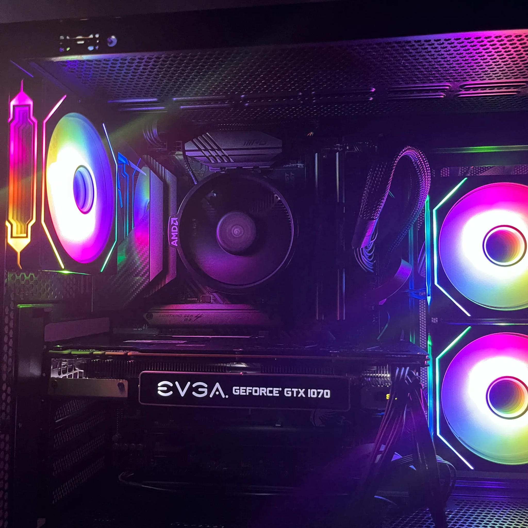 CUSTOM GAMING PC (Ryzen 5 5500 + NIVIDA GTX 1070 + 1TB SSD + 16GB RAM)