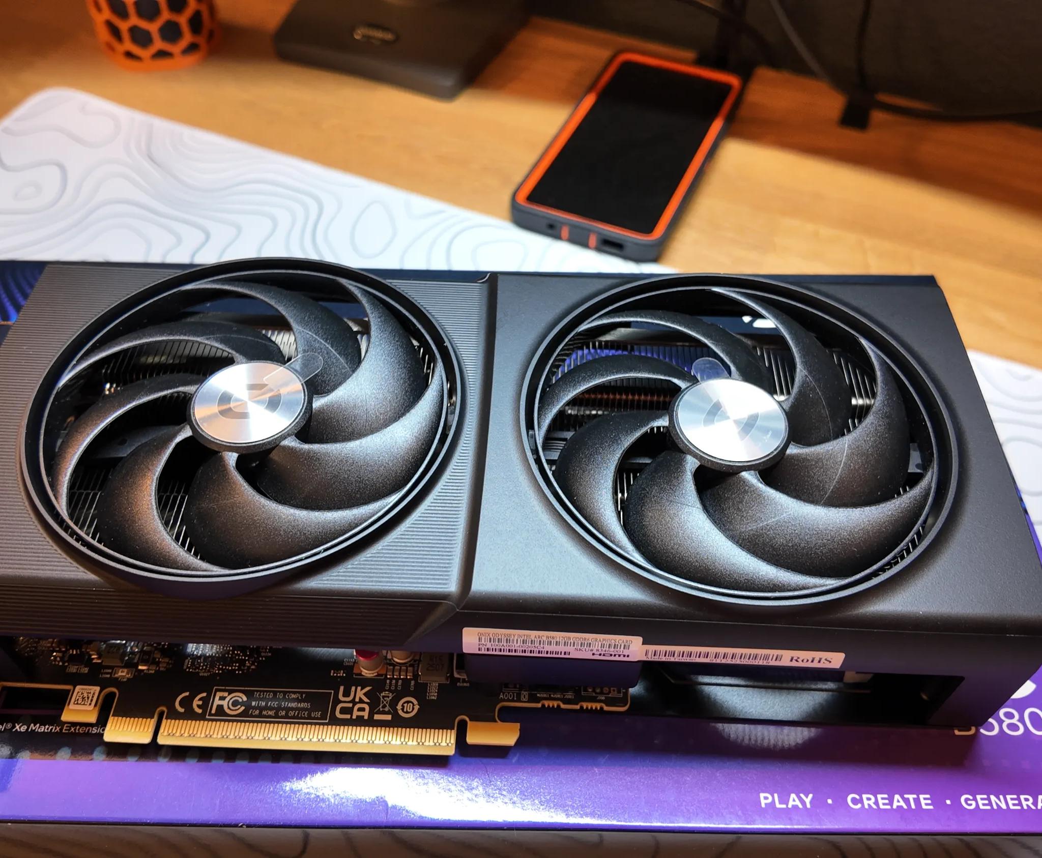 INTEL ONIX ODYSSEY Arc B580 12GB GDDR6 PCI Express 4.0x8 ATX Graphics Card  1080p/1440p