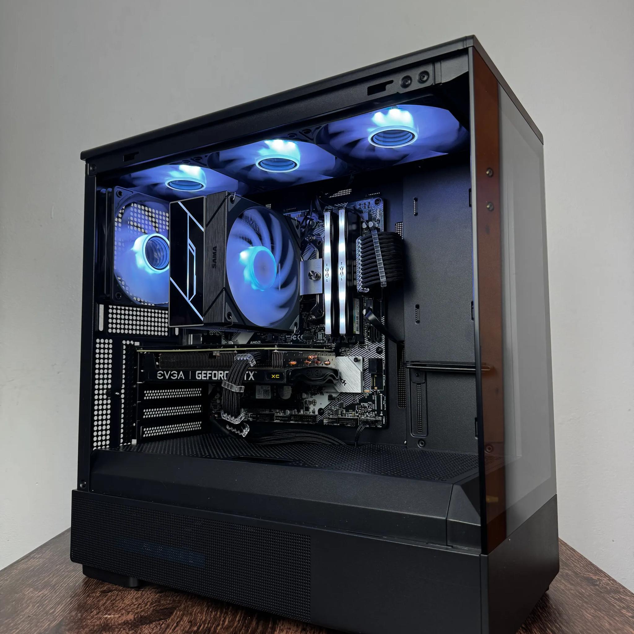 🖤Black🖤 Budget Gaming PC (Ryzen 5 5600 + RTX 3060 TI + 16gb Ram)