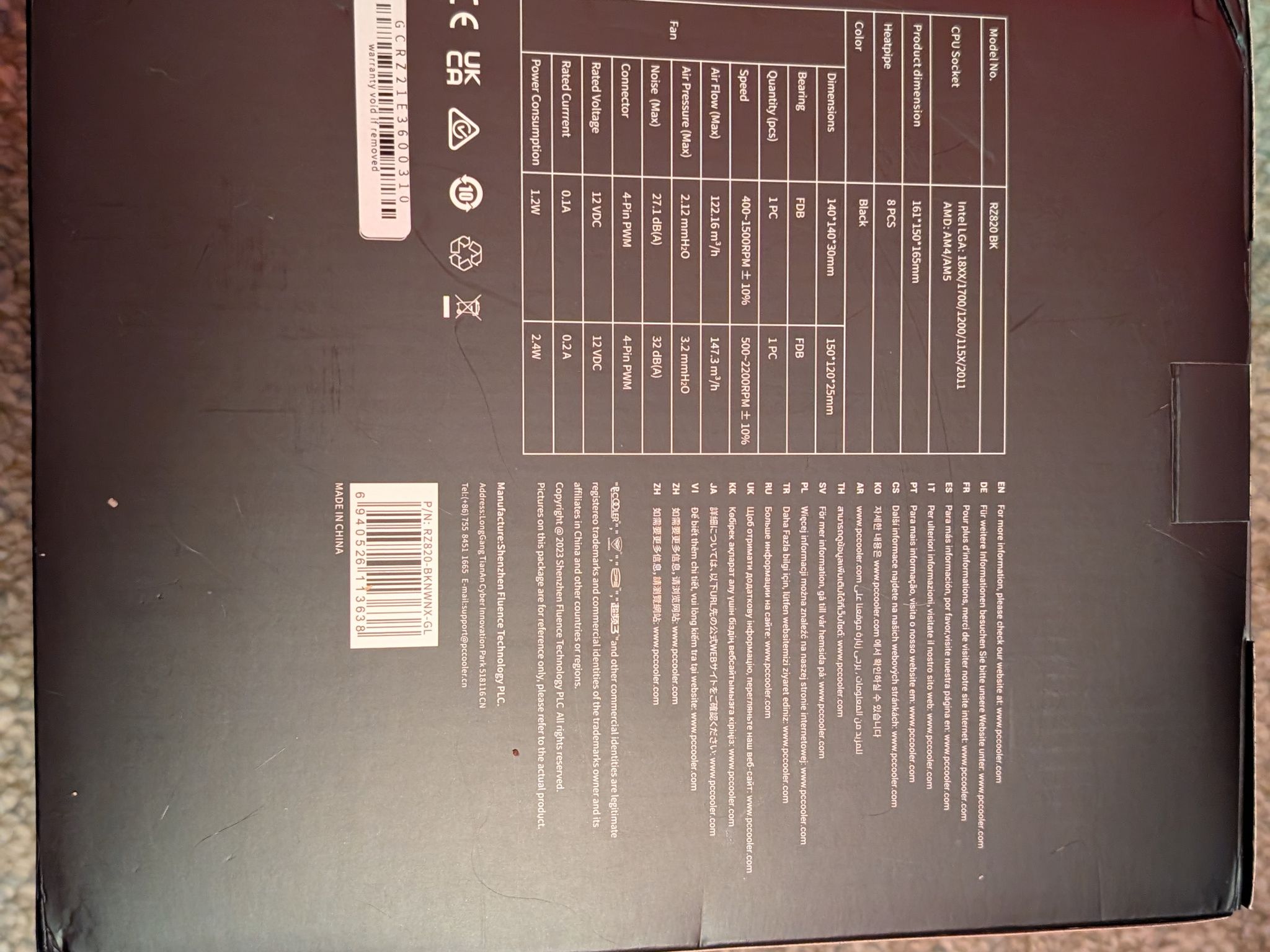 PCCOOLER RZ820