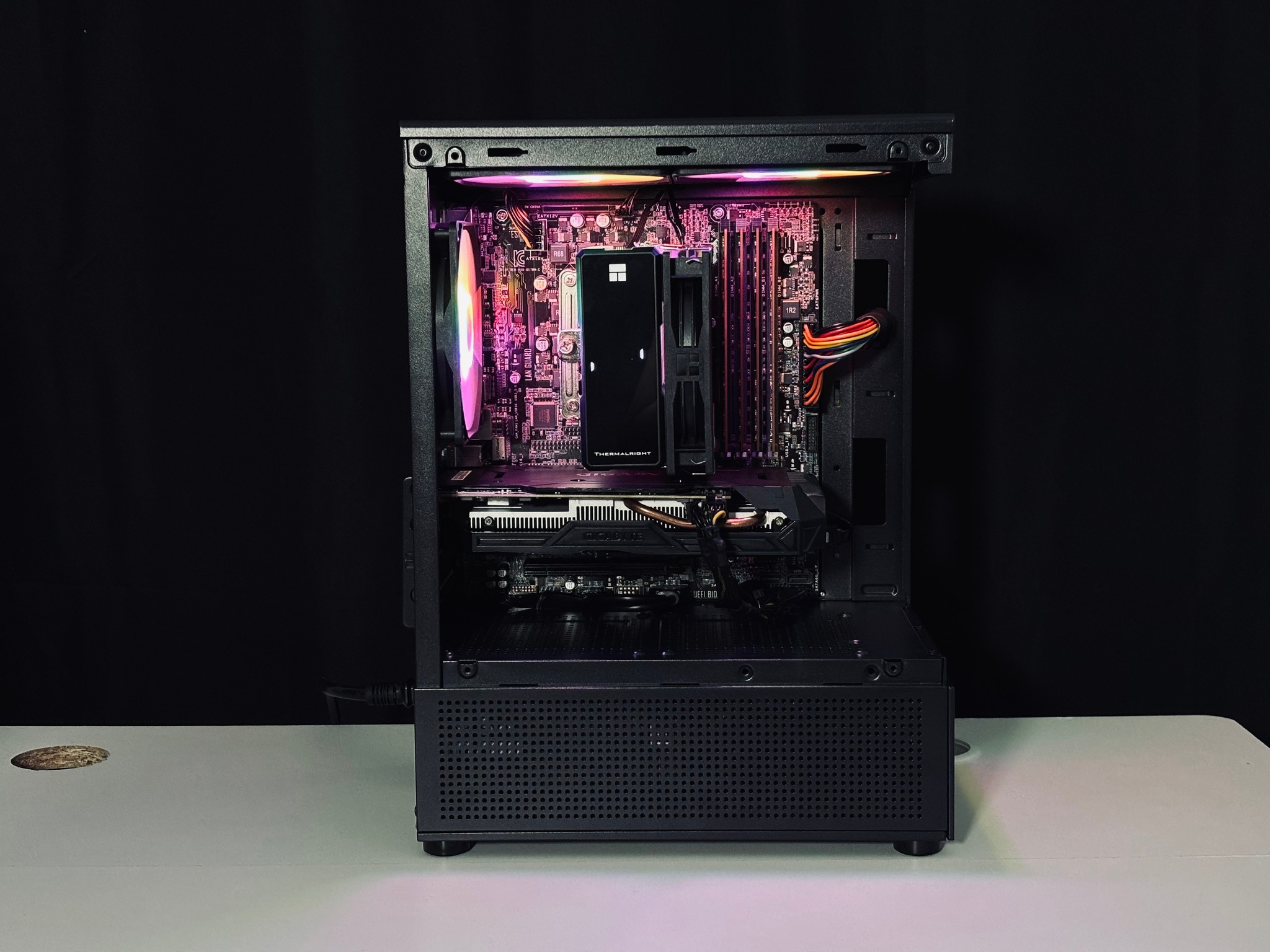 💚🍀☁️ Black Gaming PC - GTX 1060 / I7 6700 / 16GB RAM / 1TB HHD / WIFI + BT ☁️🍀💚
