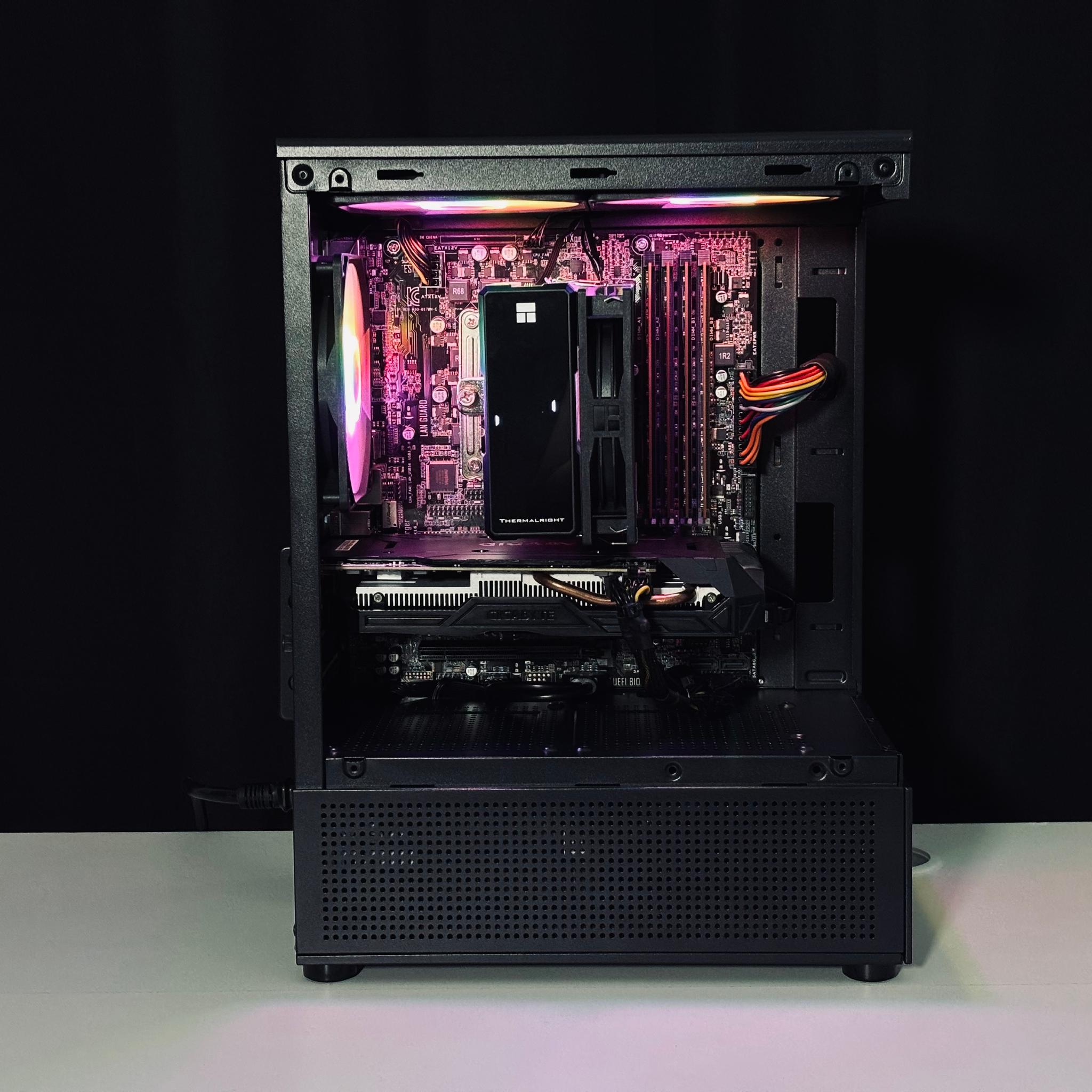 💚🍀☁️ Black Gaming PC - GTX 1060 / I7 6700 / 16GB RAM / 1TB HHD / WIFI + BT ☁️🍀💚