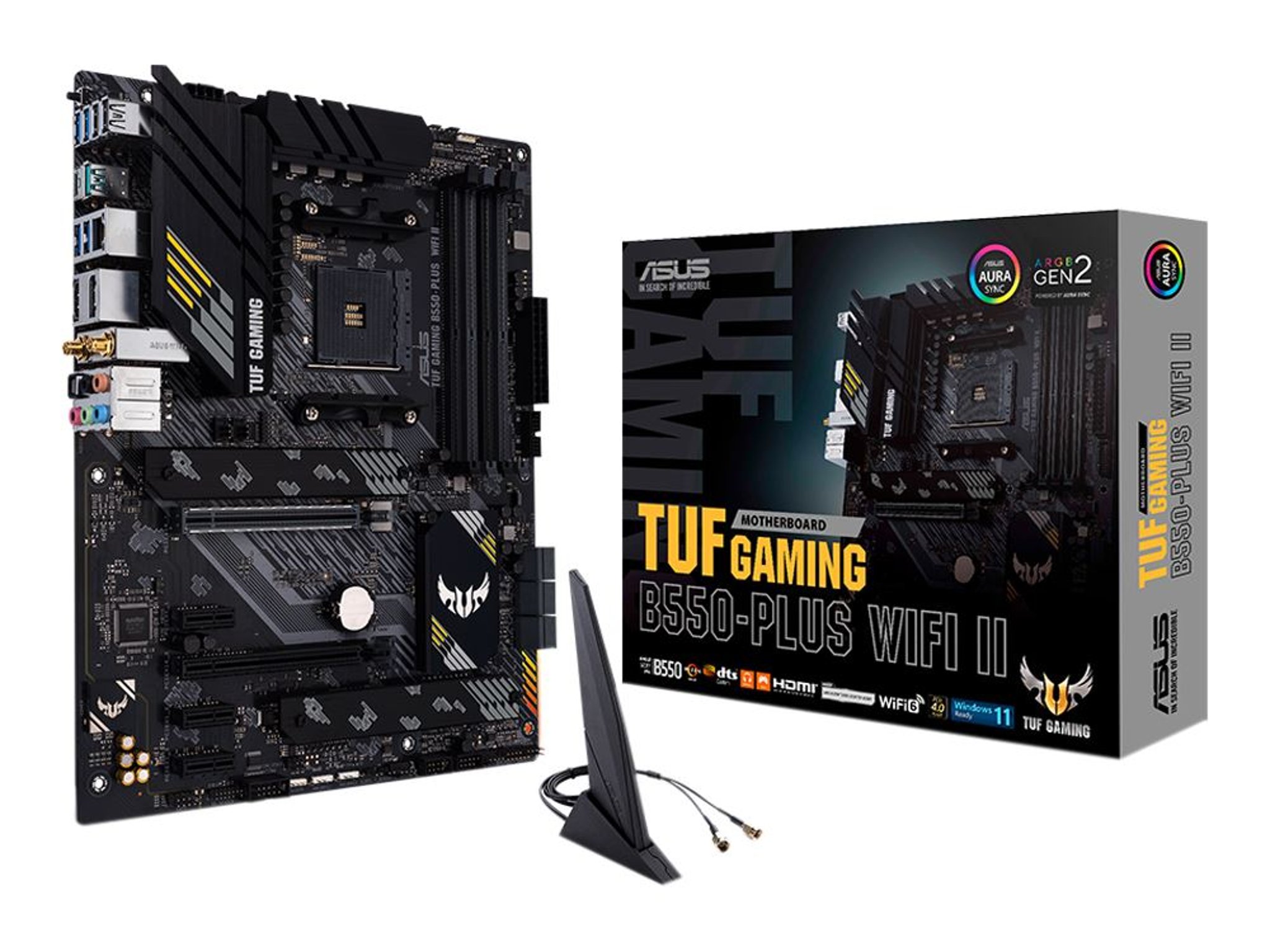 ASUS B550-PLUS TUF Gaming WiFi II AMD AM4 ATX Motherboard