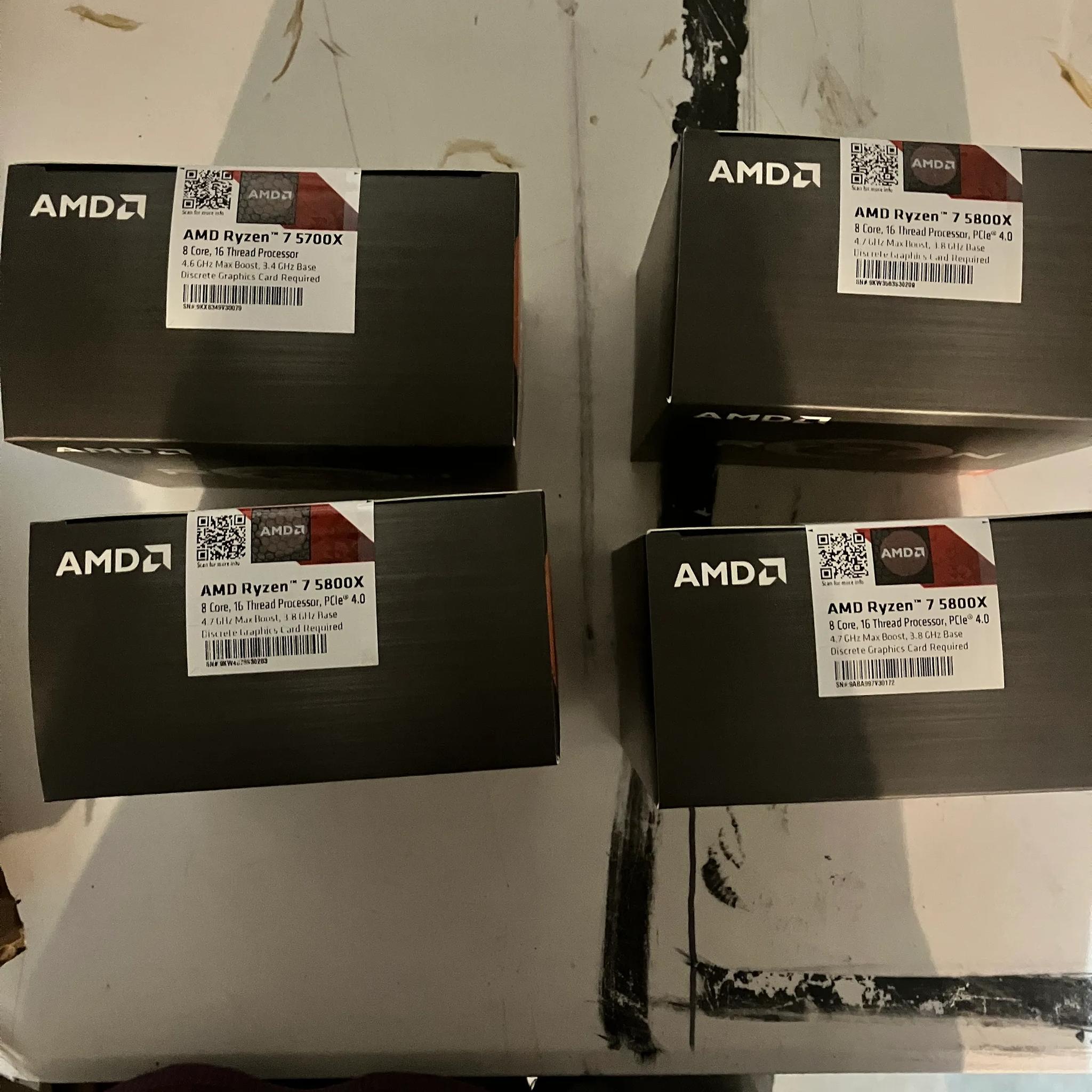 UNOPENED Brand New AMD Ryzen 7 5800x 8 Core 16 Thread
