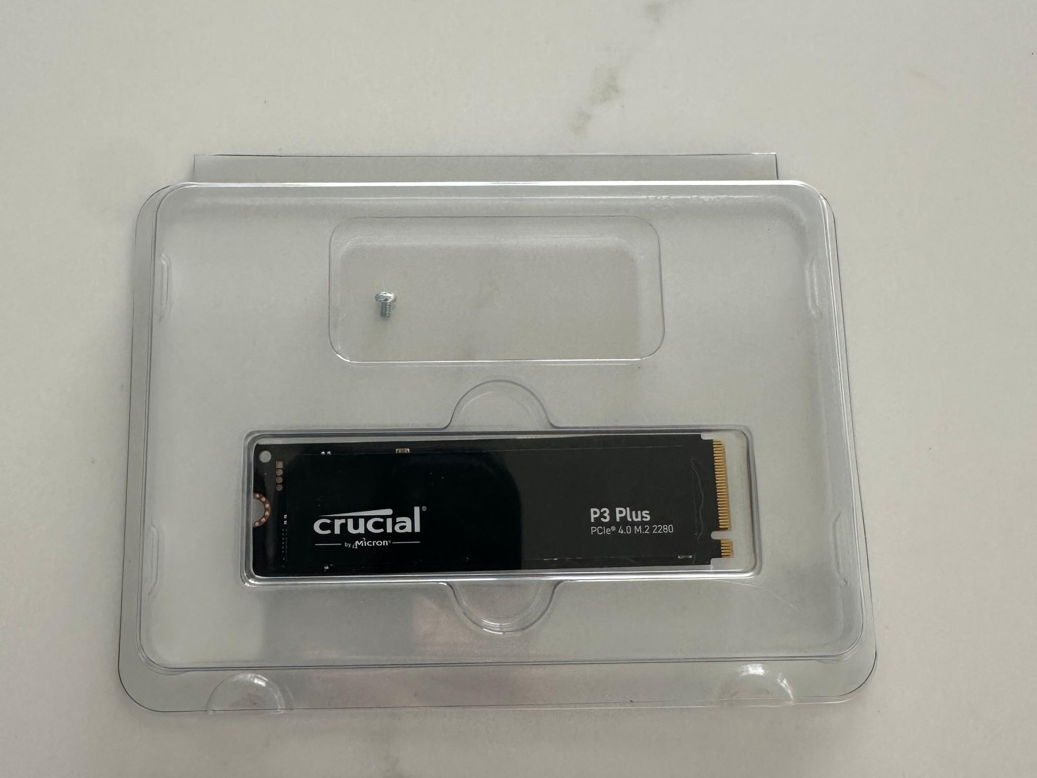 Crucial P3 Plus 1TB NVMe M.2 SSD - Tested 100% Health