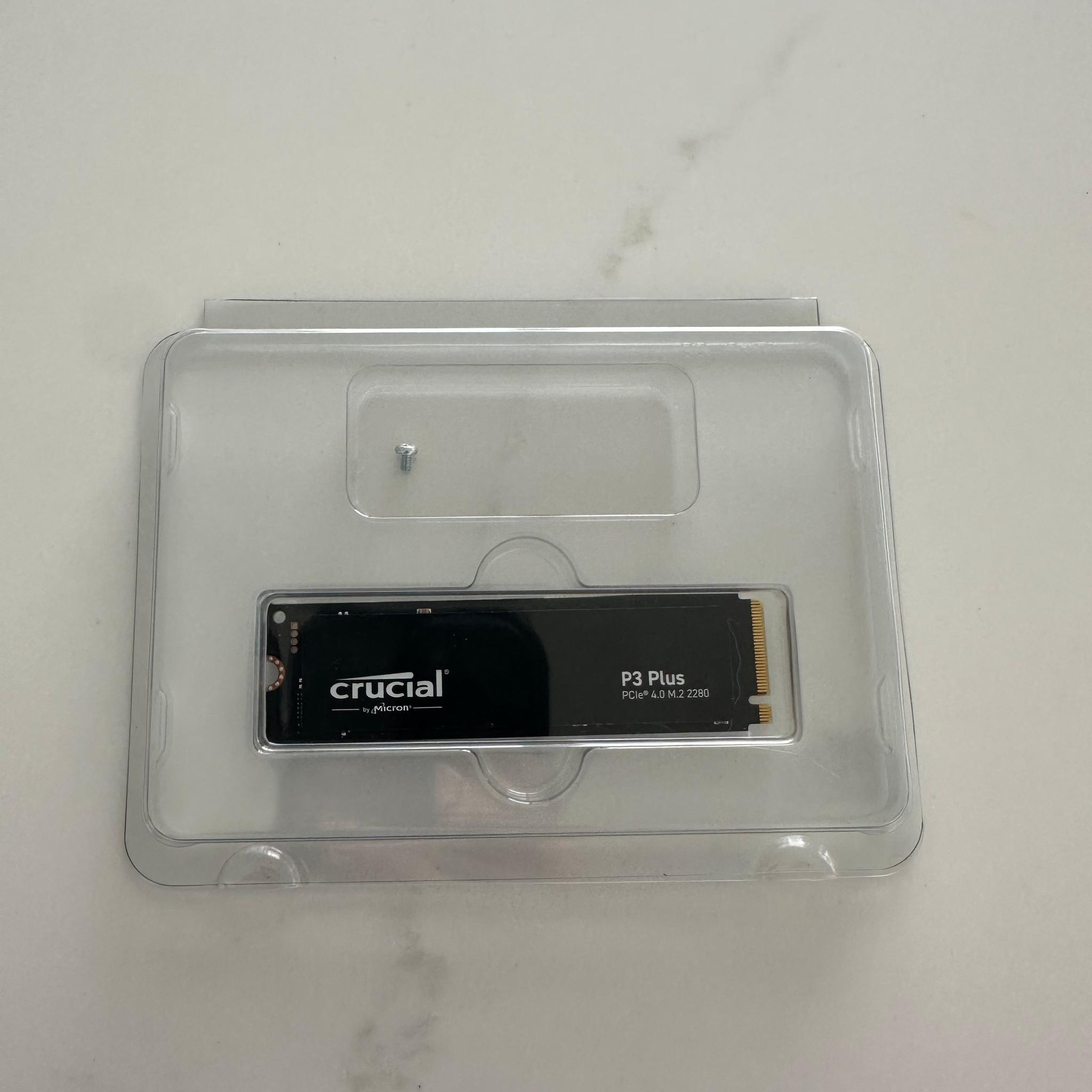 Crucial P3 Plus 1TB NVMe M.2 SSD - Tested 100% Health